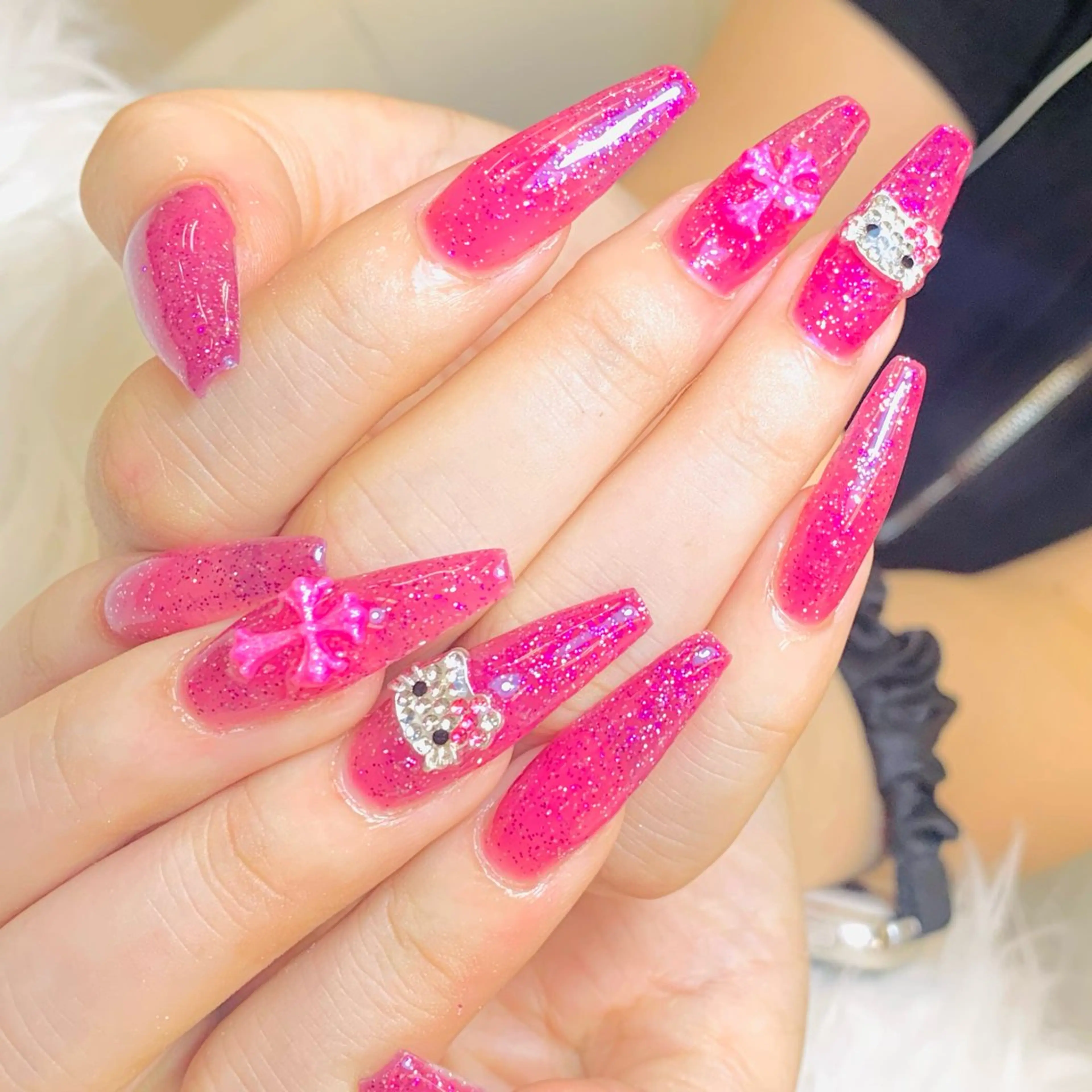 ネイル チークネイル 長さ出し フラッシュネイル フレンチネイル グラデーション ハンドネイル AN NAIL SALONのネイルデザイン