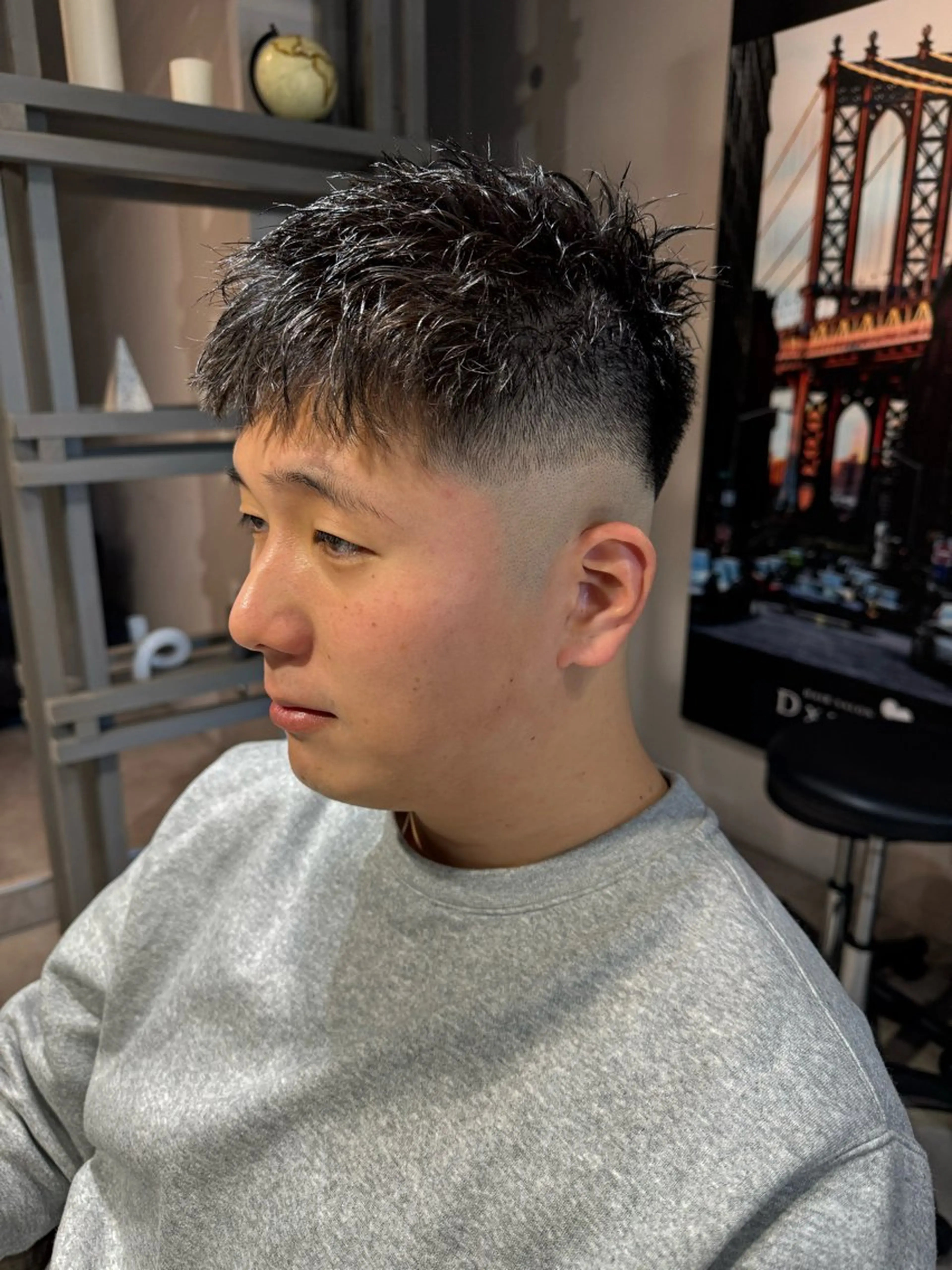 ショート パーマ メンズ フェードカット カット パーマ トリートメント Dxxxx III所属・似合う髪型が 分からない方へのヘアスタイル