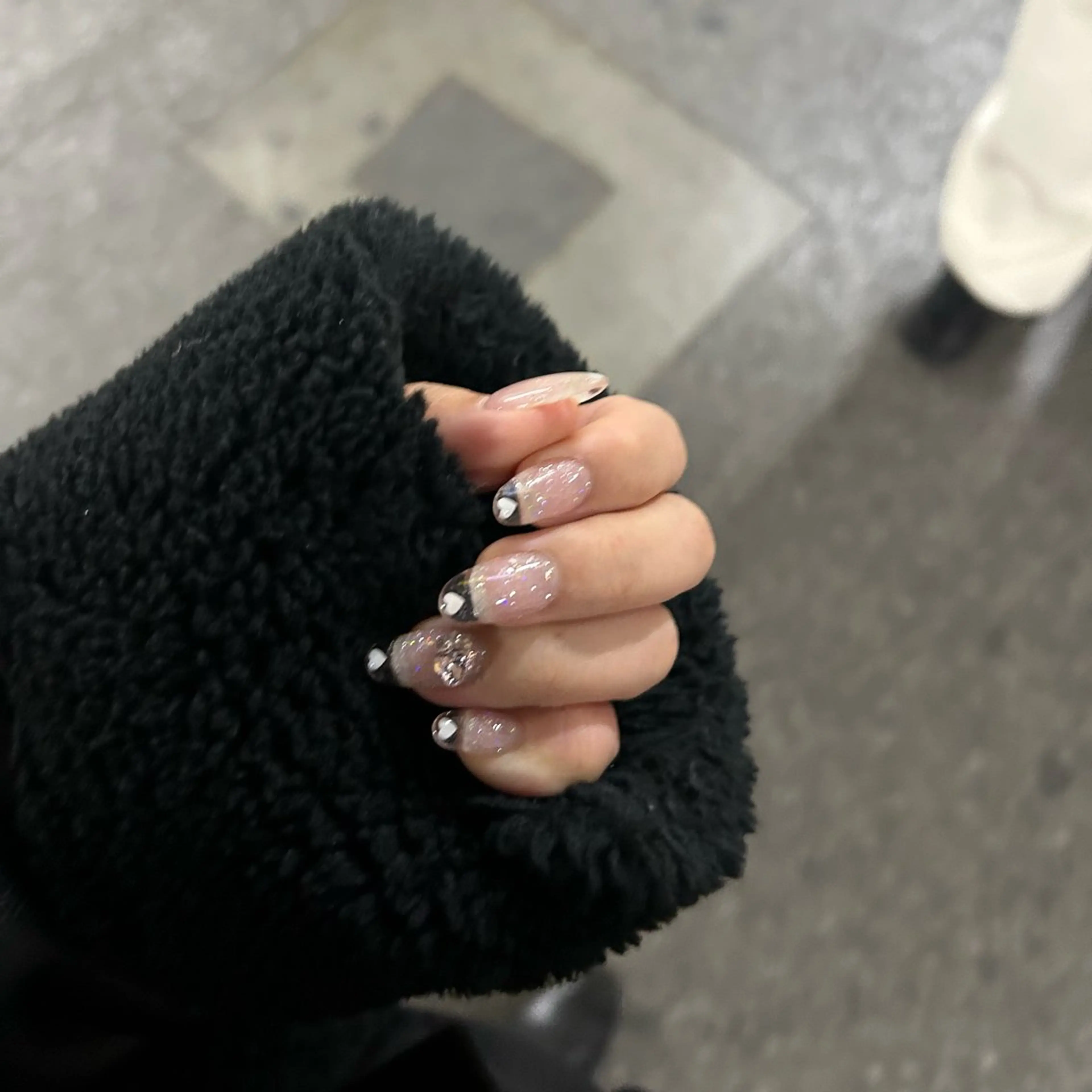 ネイル クリアネイル フレンチネイル パラあり！フィルイン 美フォルムのネイルデザイン