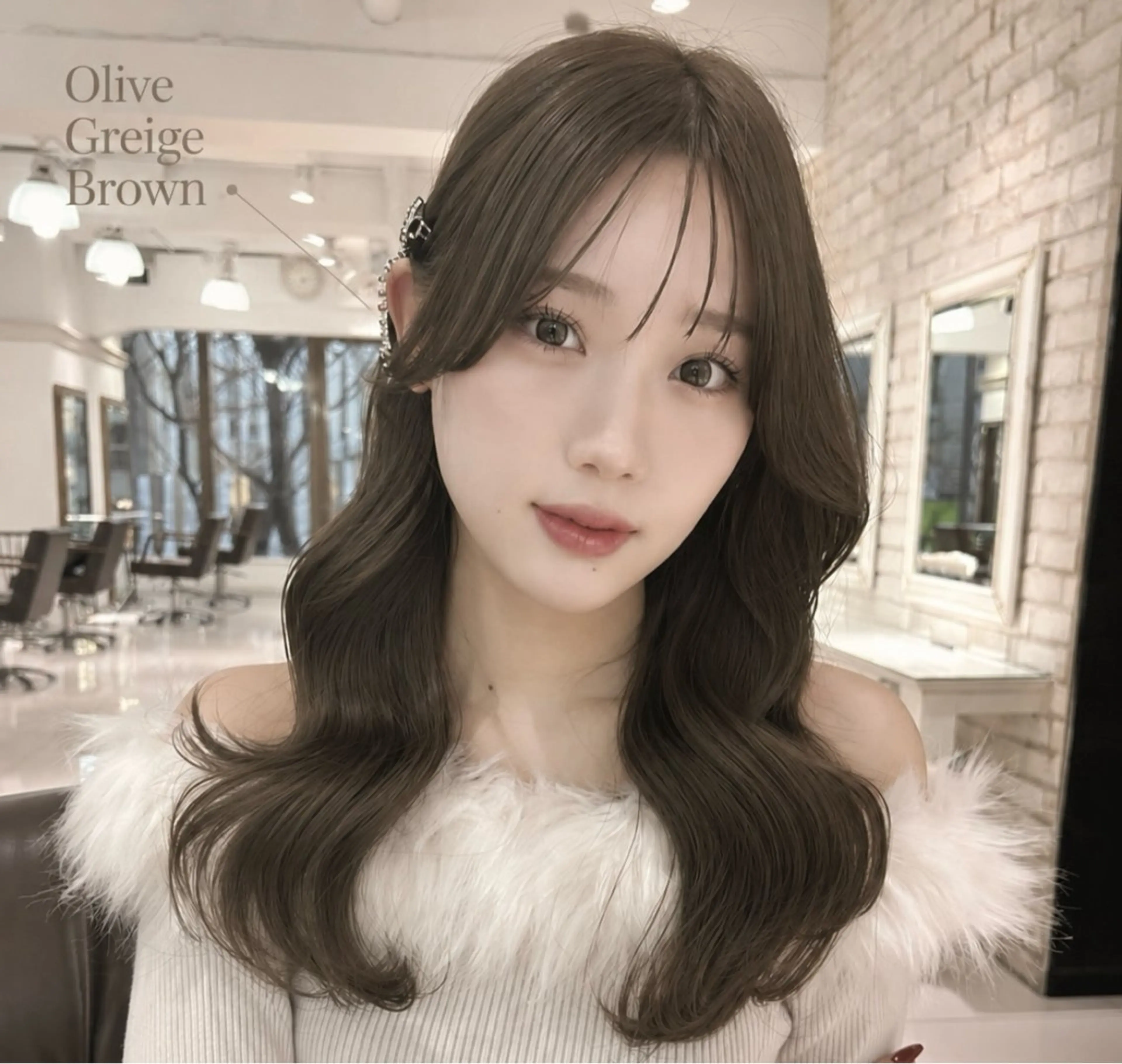 カラー 透明感カラー グレージュ ヘアカラー トリートメント わかな🩵透明感/ 韓国ヘア/髪質改善のヘアスタイル