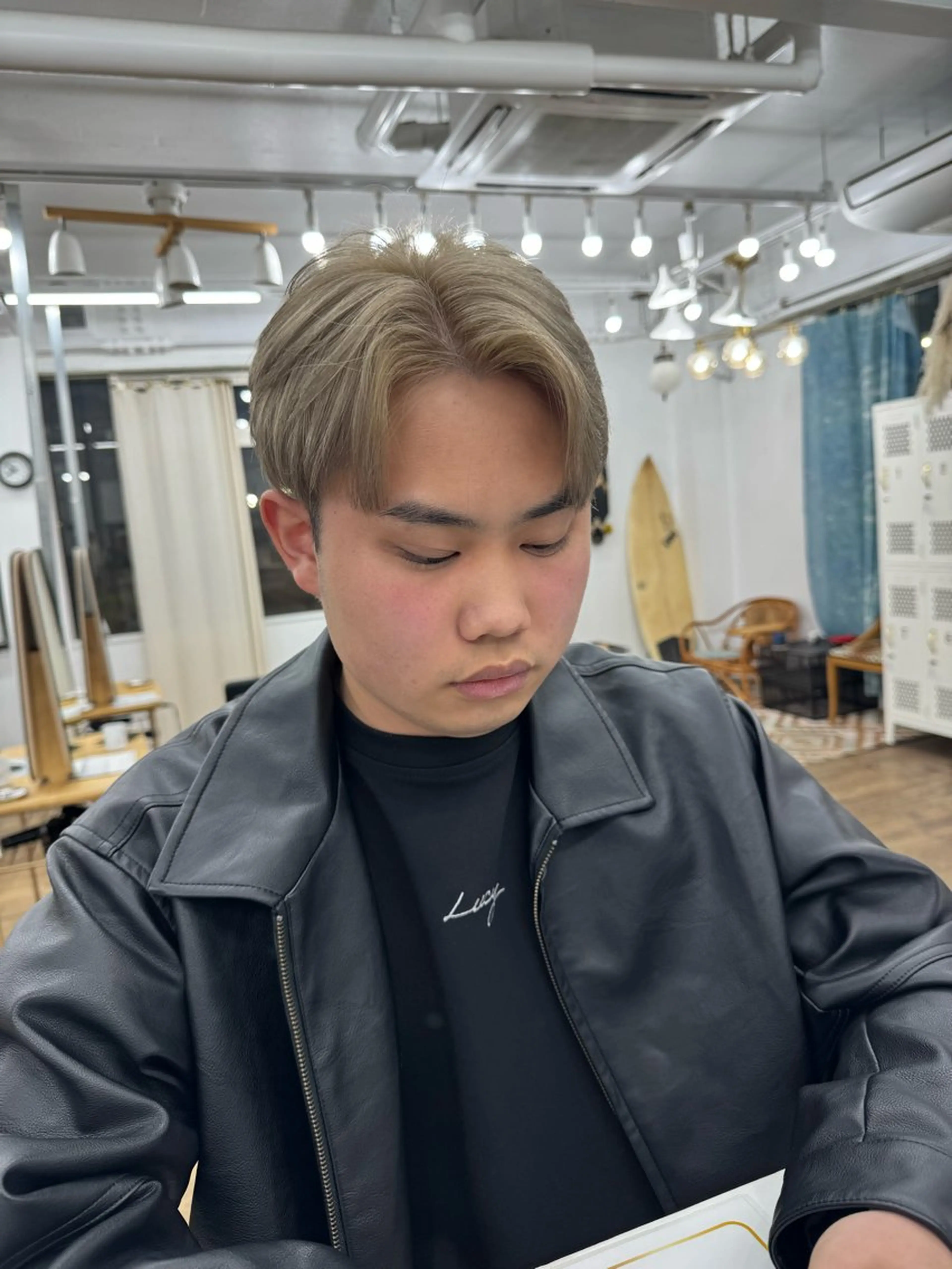 ショート カラー メンズ カット ヘアカラー メンズ特化サロン ユウヘイのヘアスタイル