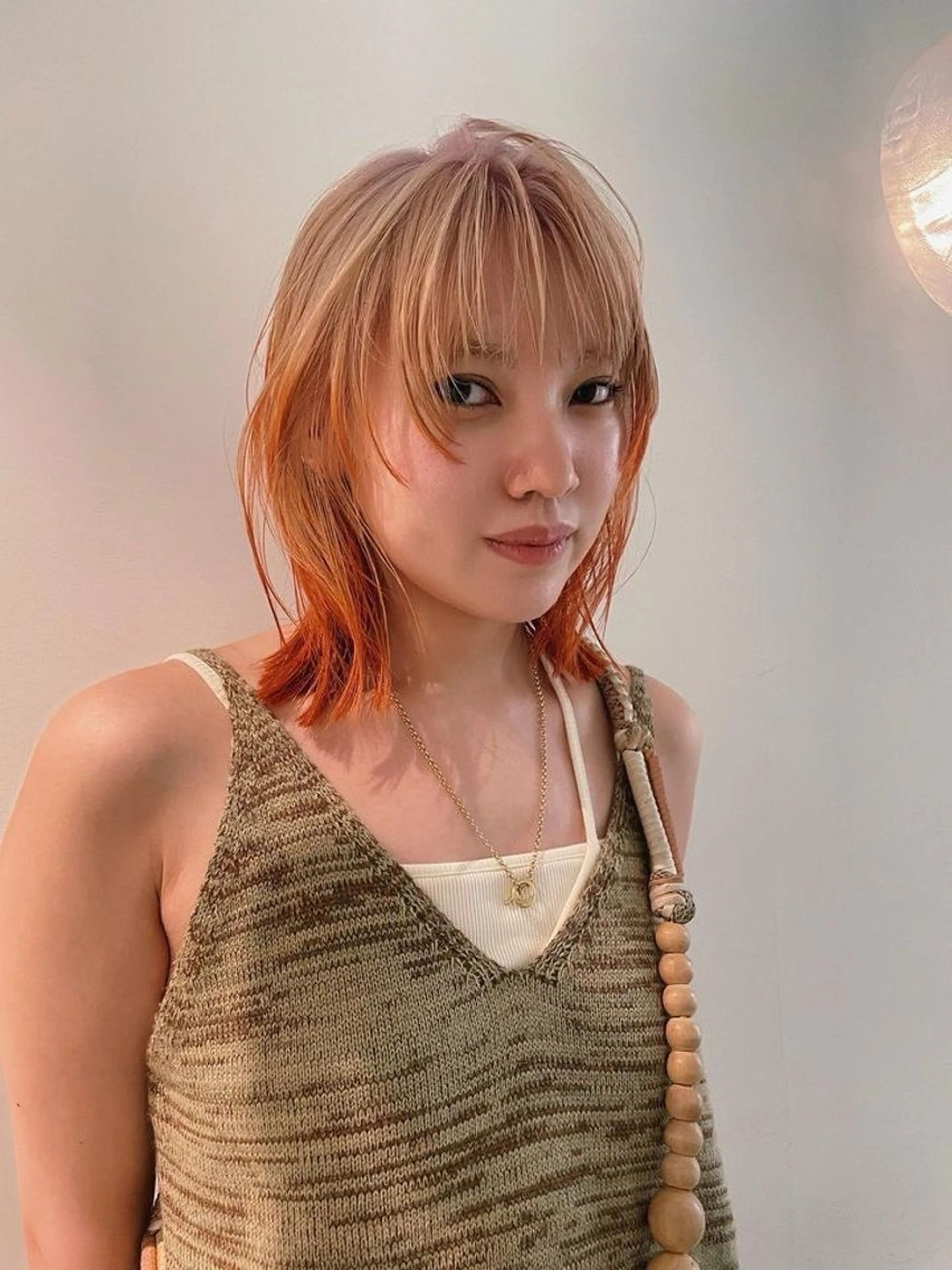 ミディアム ヘアカラー トリートメント カットモデル募集中/ vain はるのヘアスタイル