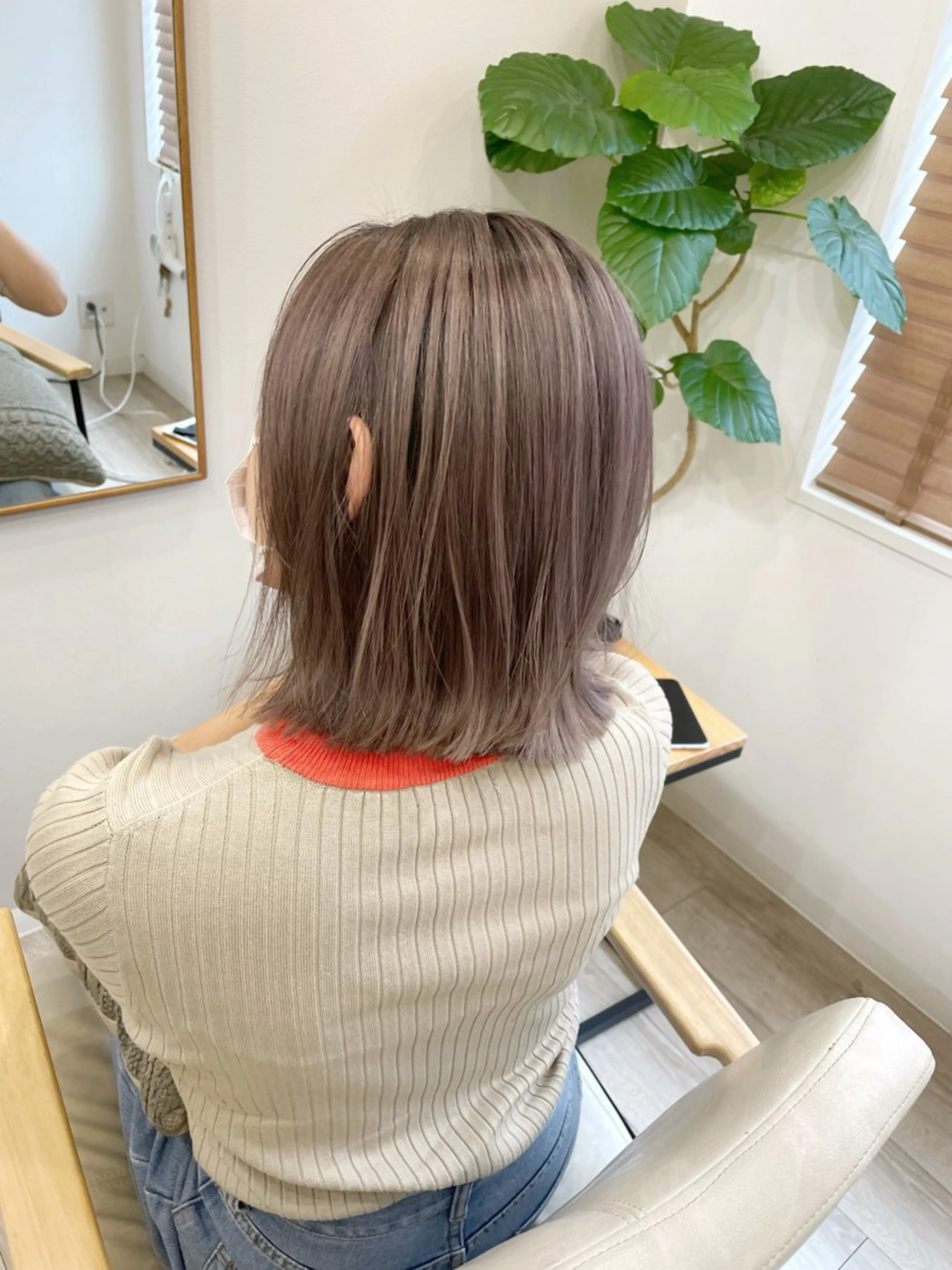 ミディアム カラー かわさき ともやのヘアスタイル
