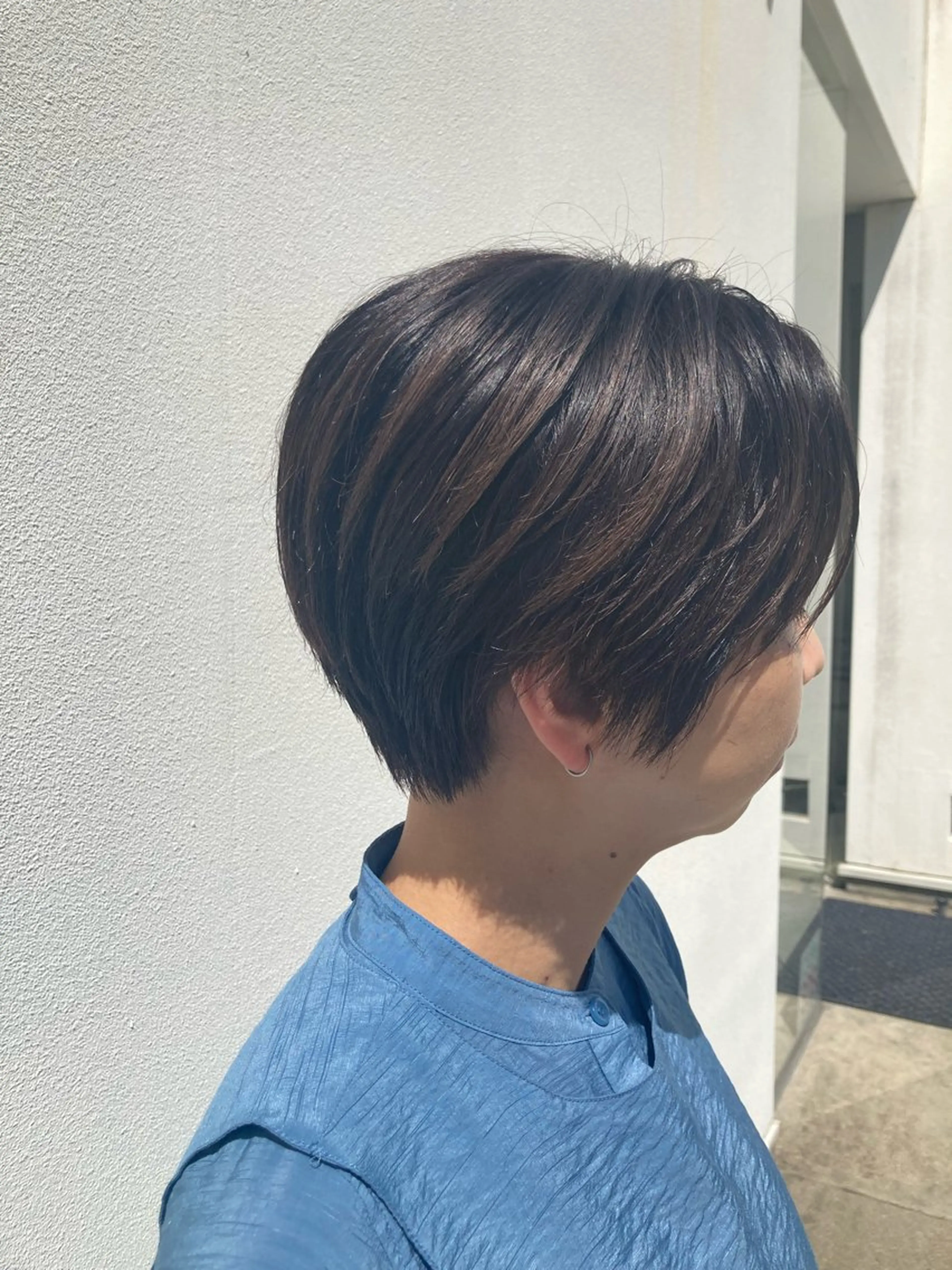 ショート カラー ハンサムショート アッシュ ショートヘア 松岡 アユミ  berryのマツエク・マツパデザイン