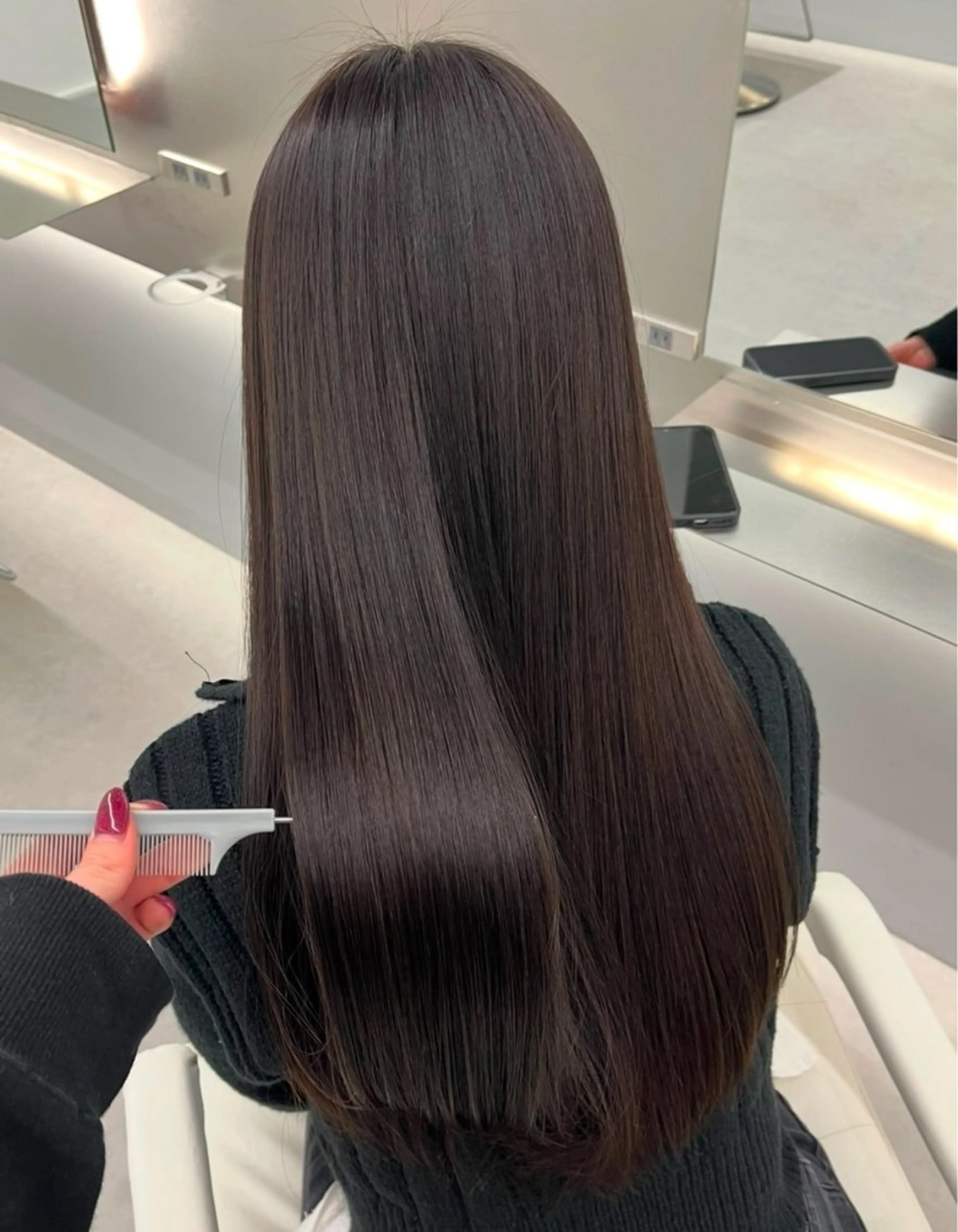 ロング カラー 髪質改善 トリートメント 美容室lei miu所属・ゆみ／ lei miuのヘアスタイル