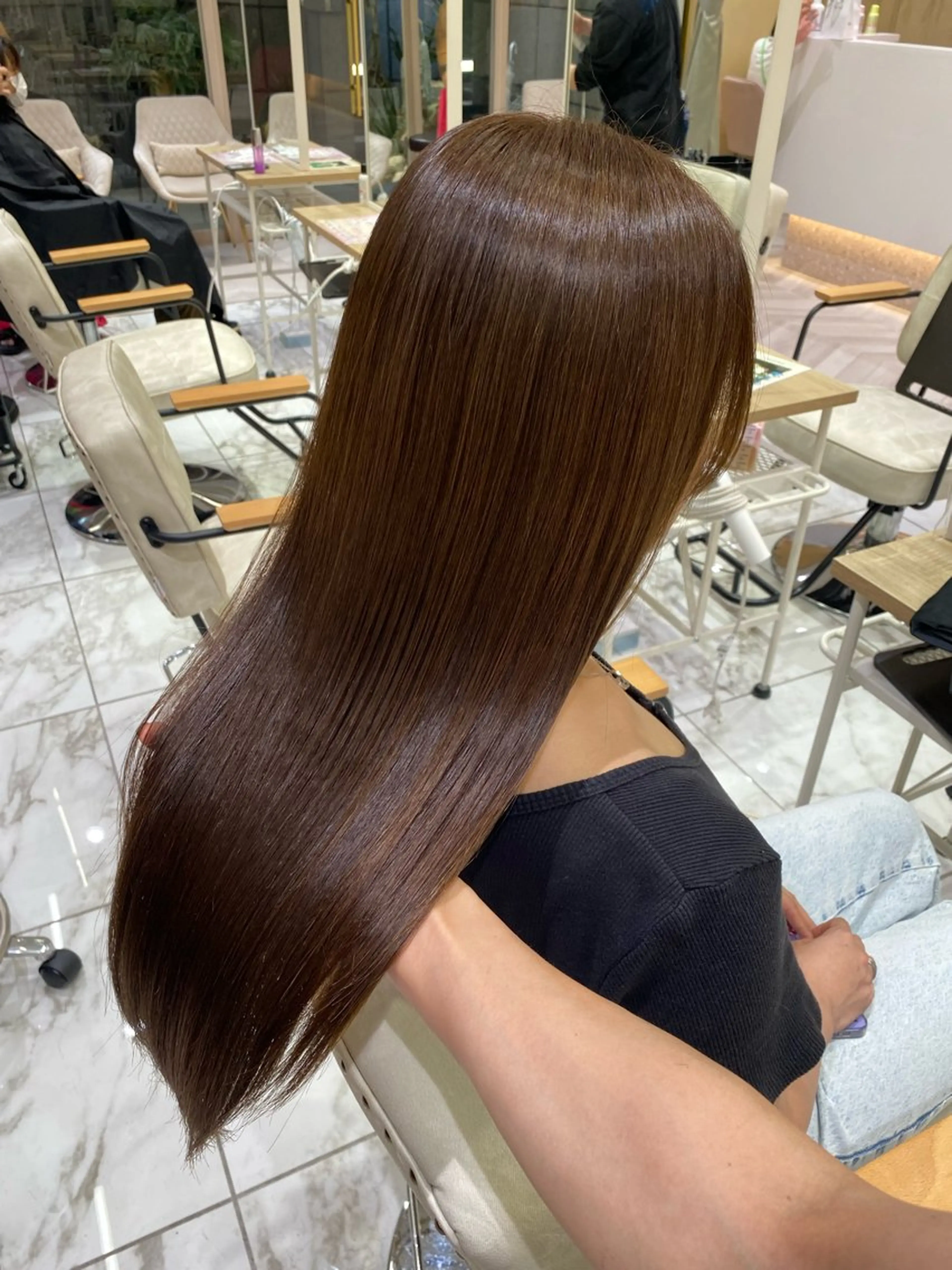 カラー カット ヘアカラー トリートメント hina☺︎ 髪質改善/ストレートのヘアスタイル