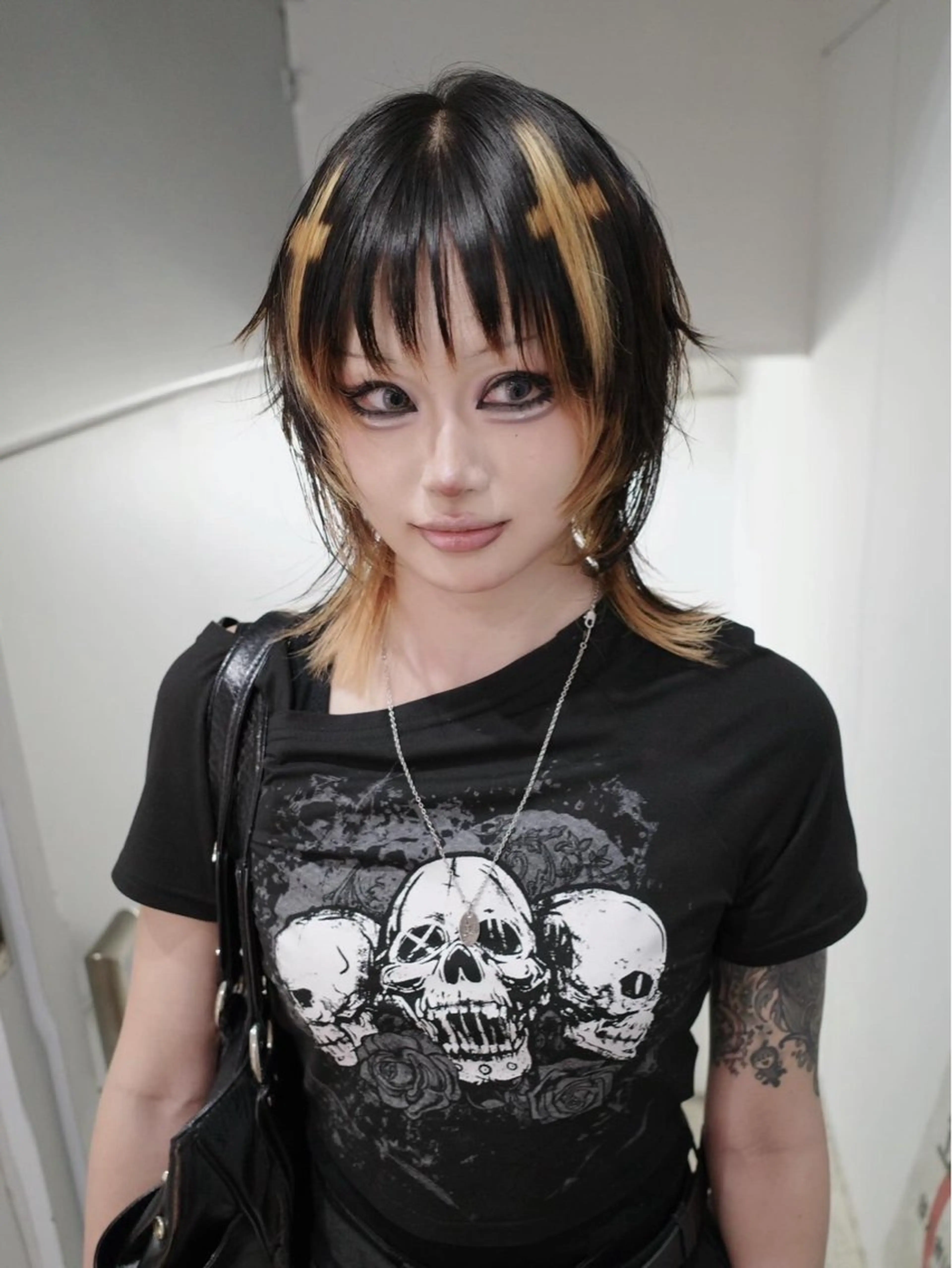 ミディアム カラー 原宿ハイトーン ᕷ*.°/aimuのヘアスタイル