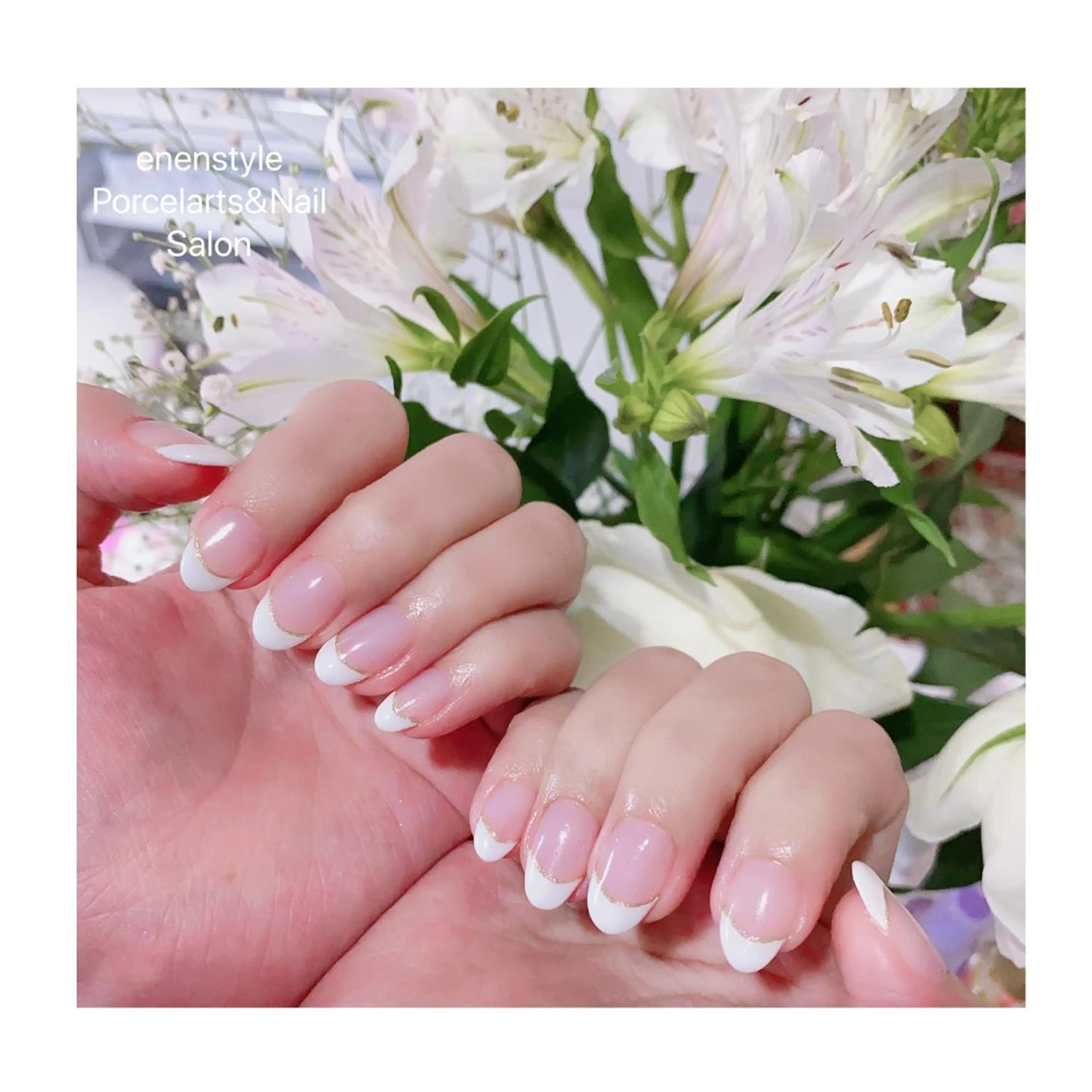 ミディアム ネイル ジェルネイル ニュアンスネイル オフィスネイル ワンカラーネイル パラジェル ハンドネイル 👑enen style👑のネイルデザイン