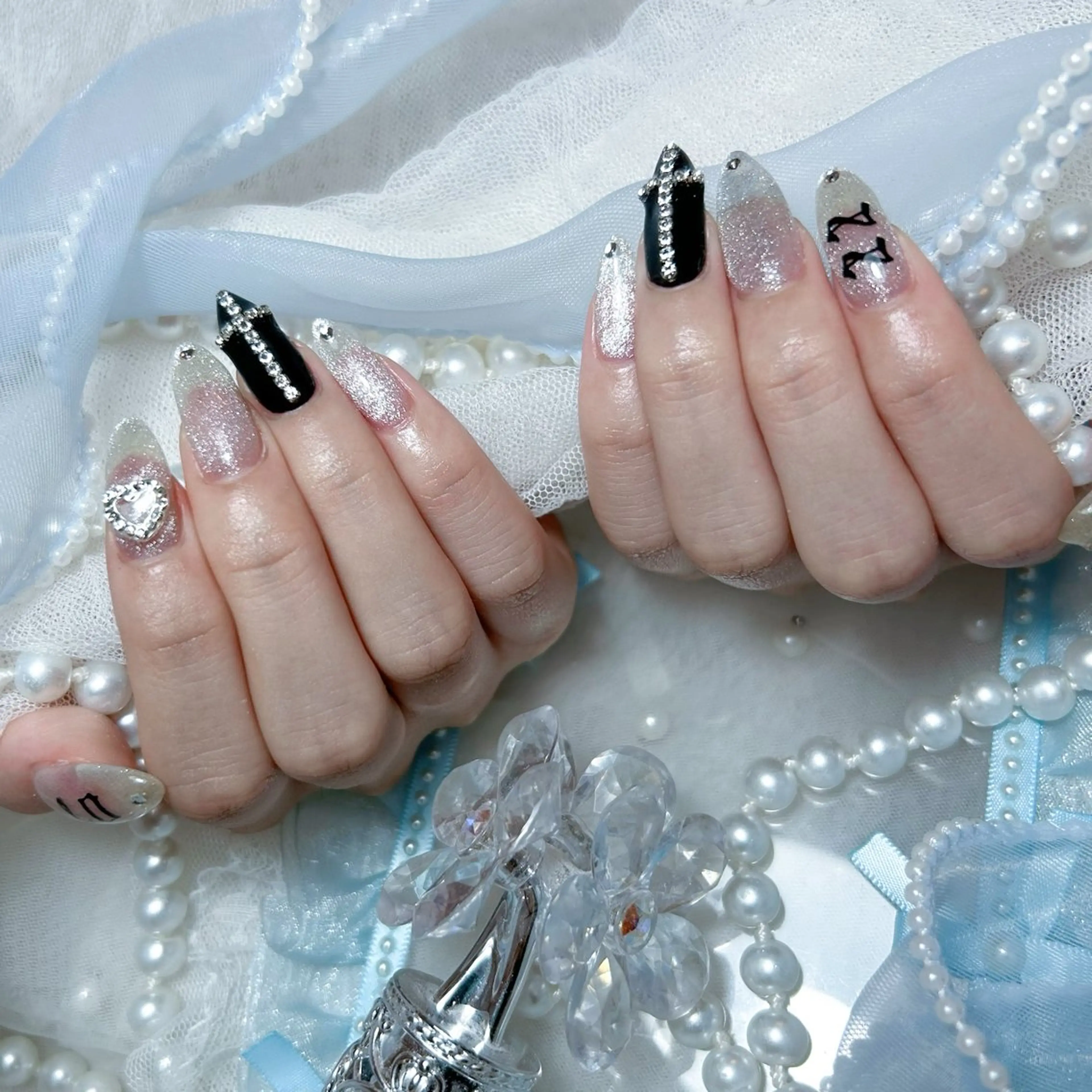 ネイル ハンドネイル Yudia🩵 Yuiのネイルデザイン