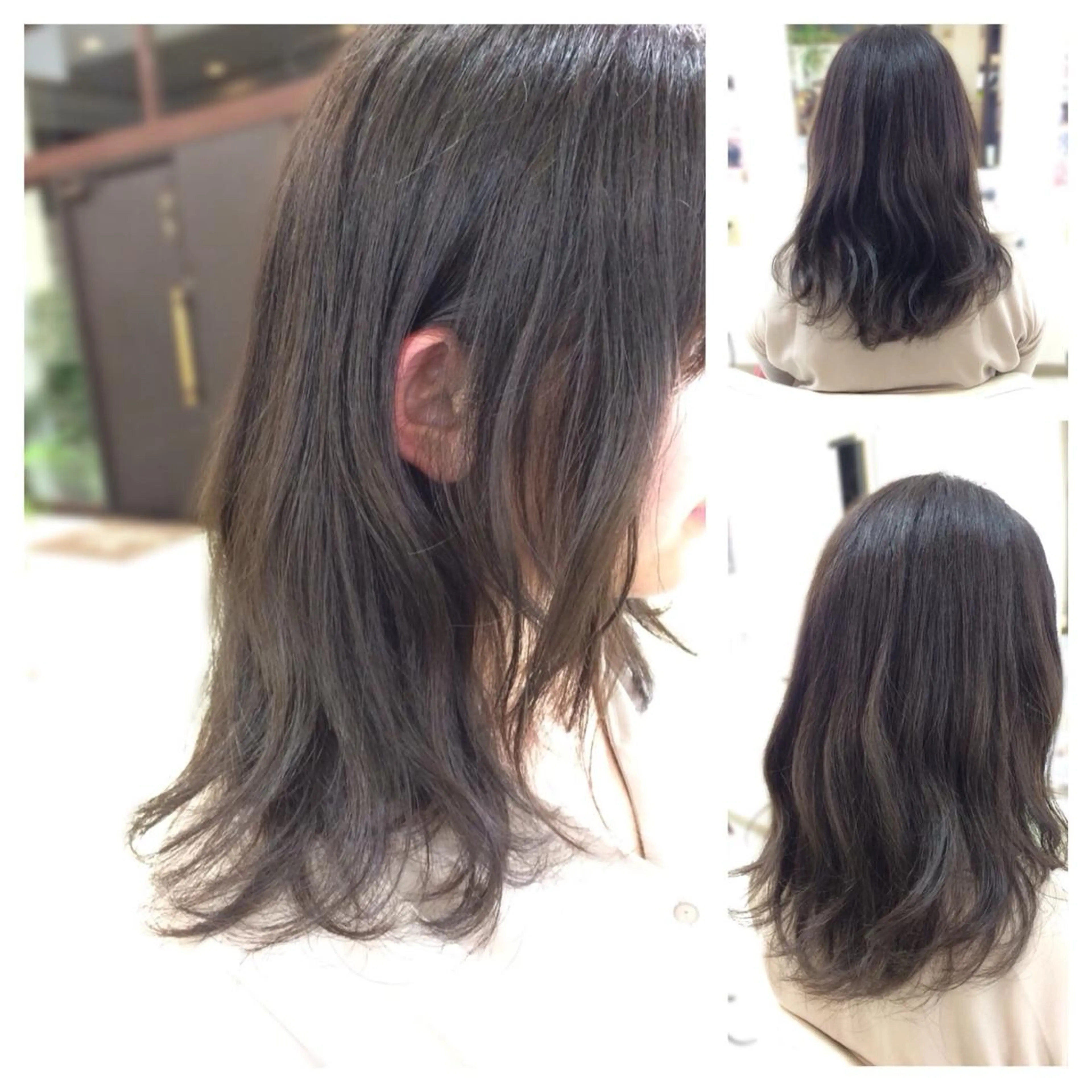 セミロング いけだ ゆうのヘアスタイル