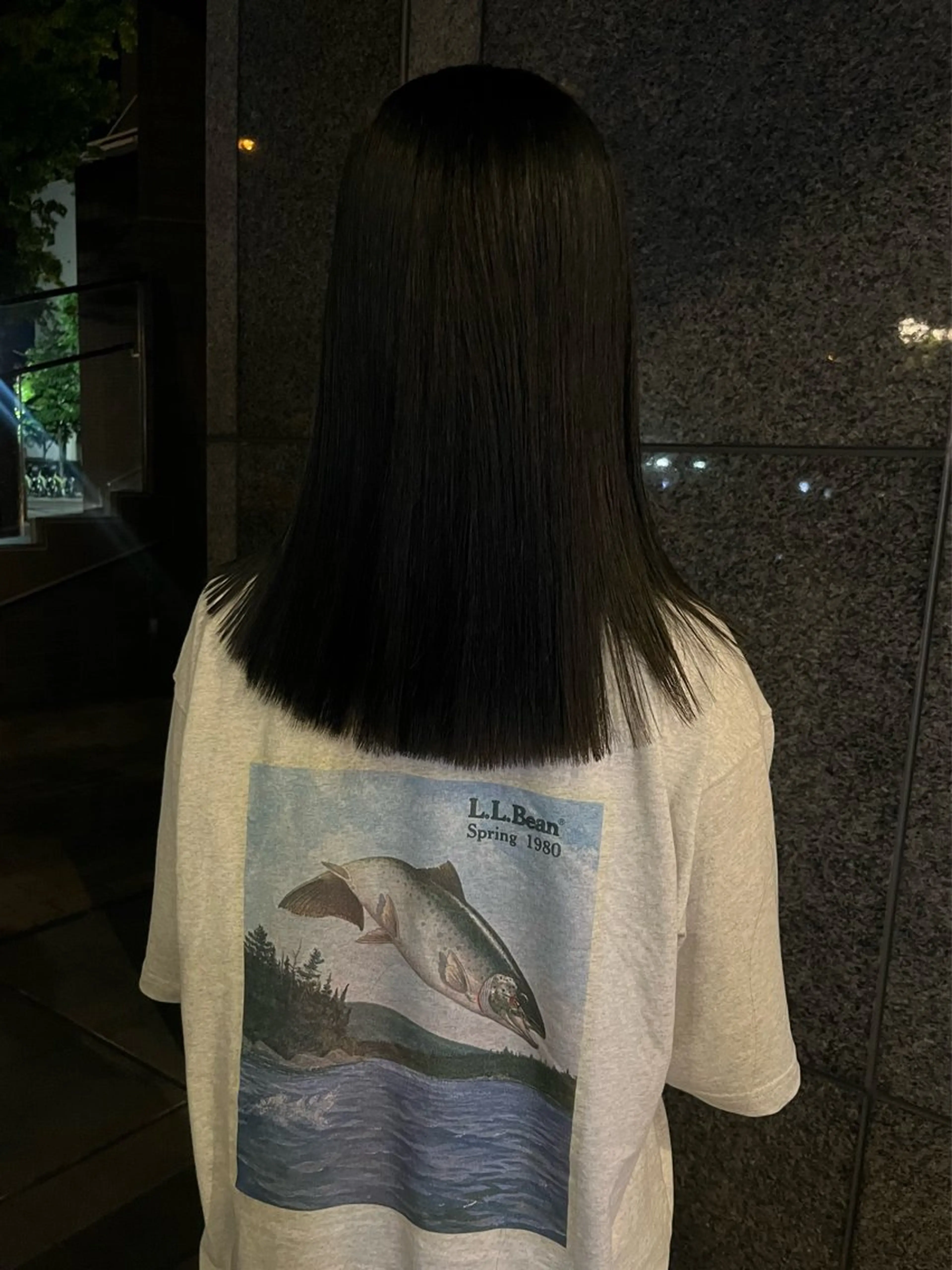 セミロング ボブ/ハイトーン/ 岡山駅/別曽遥也のヘアスタイル