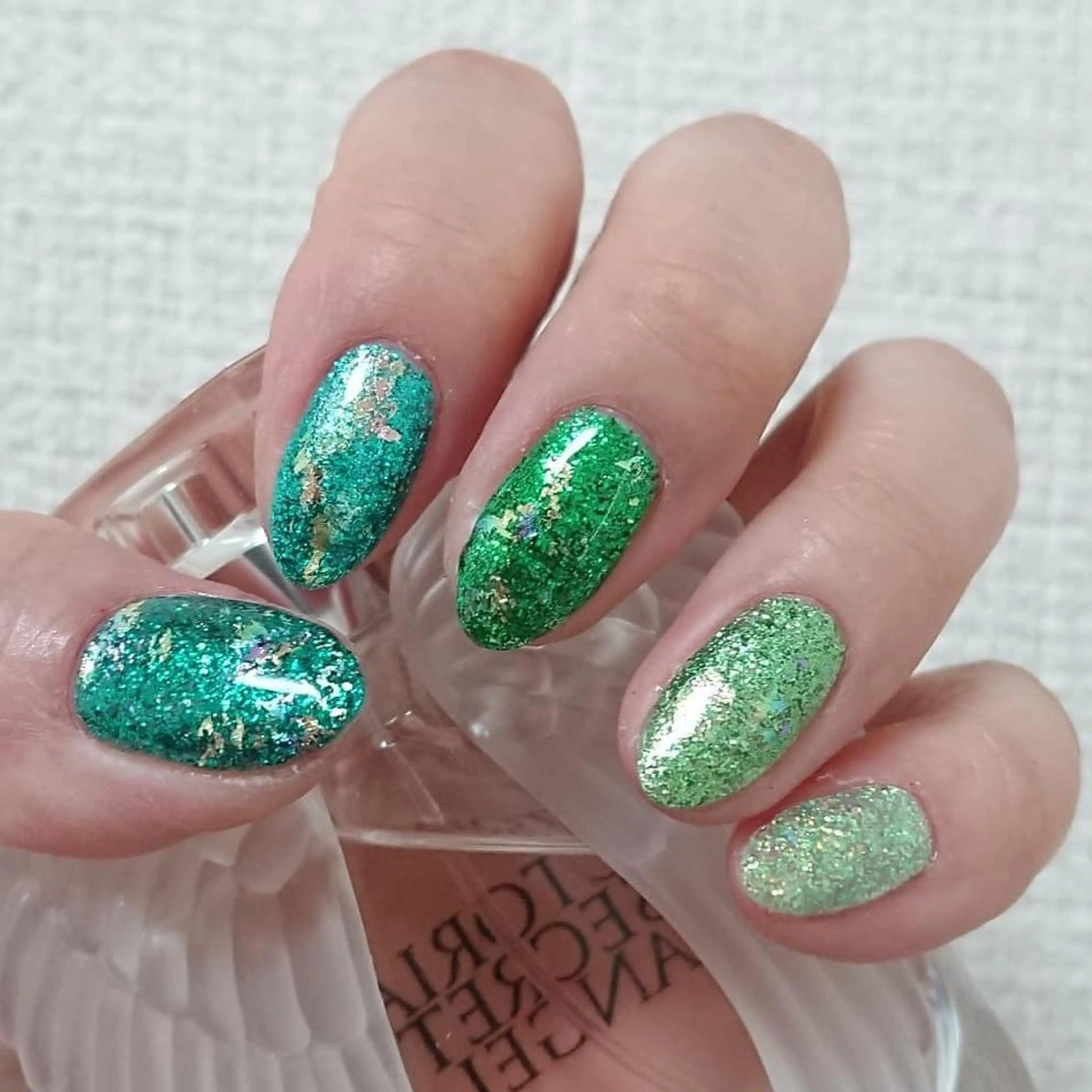 ネイル グリーン ハンドネイル Lilith Nailのネイルデザイン