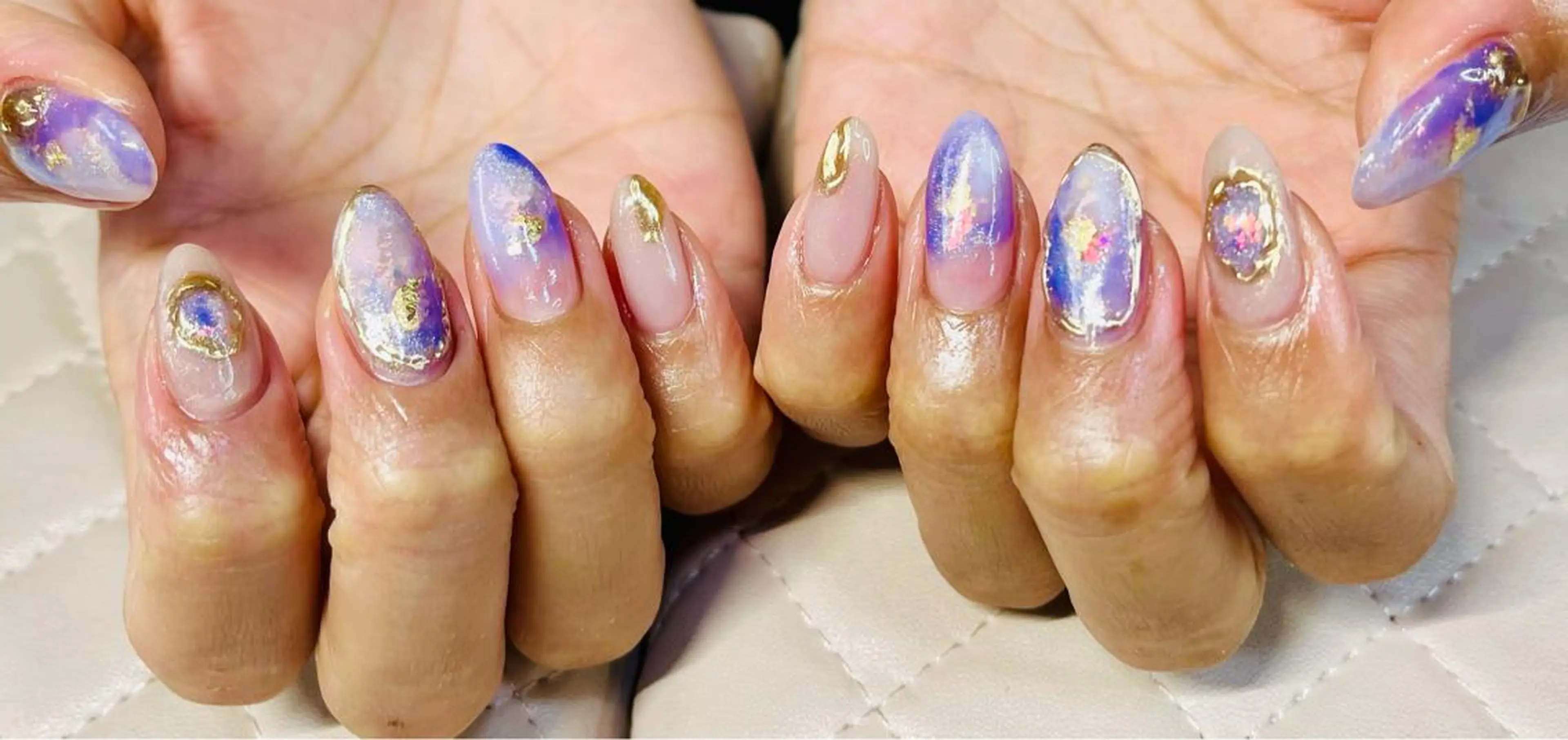 ネイル ハンドネイル goldgleams ちなのネイルデザイン