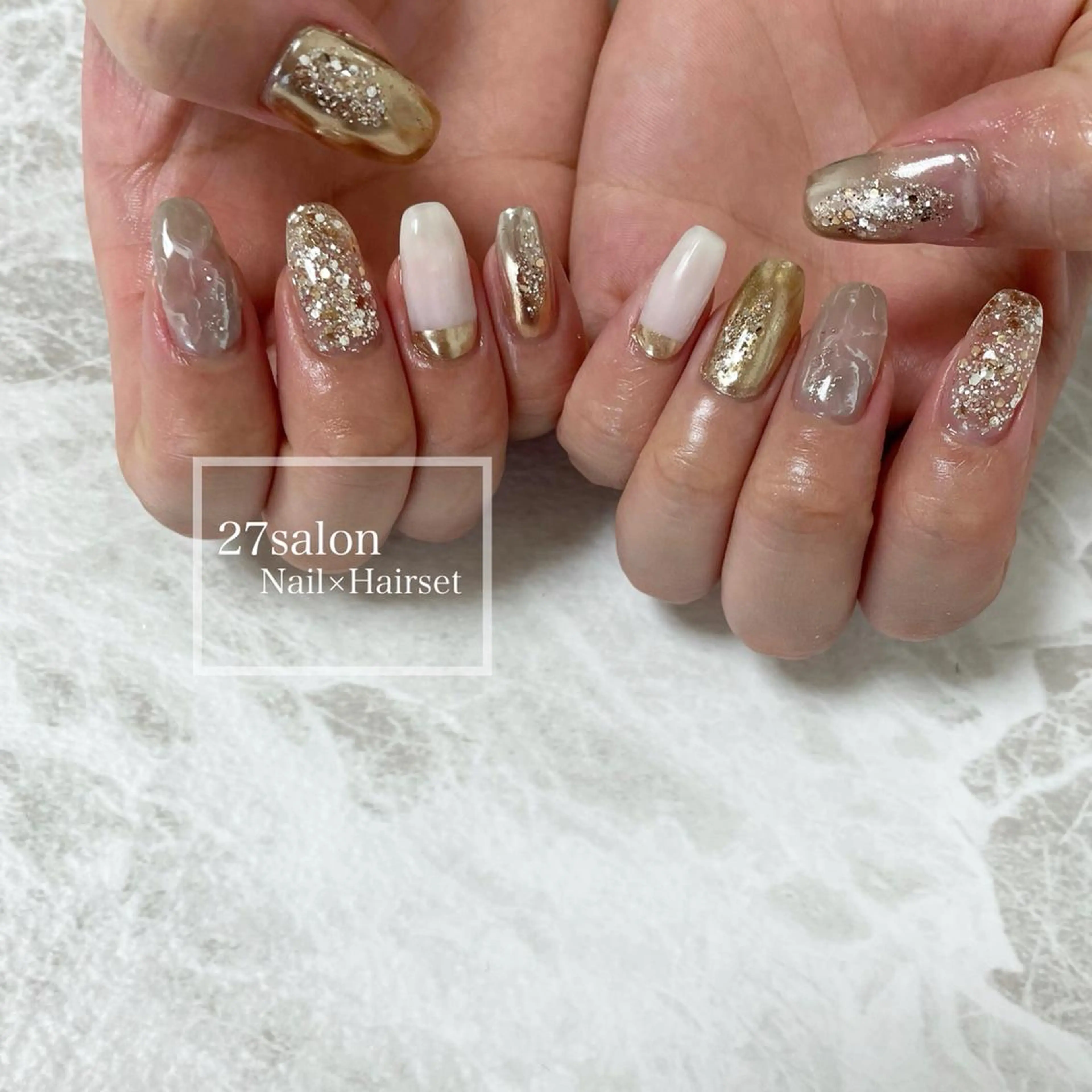 ネイル ニュアンスネイル 27salon yuinaのネイルデザイン