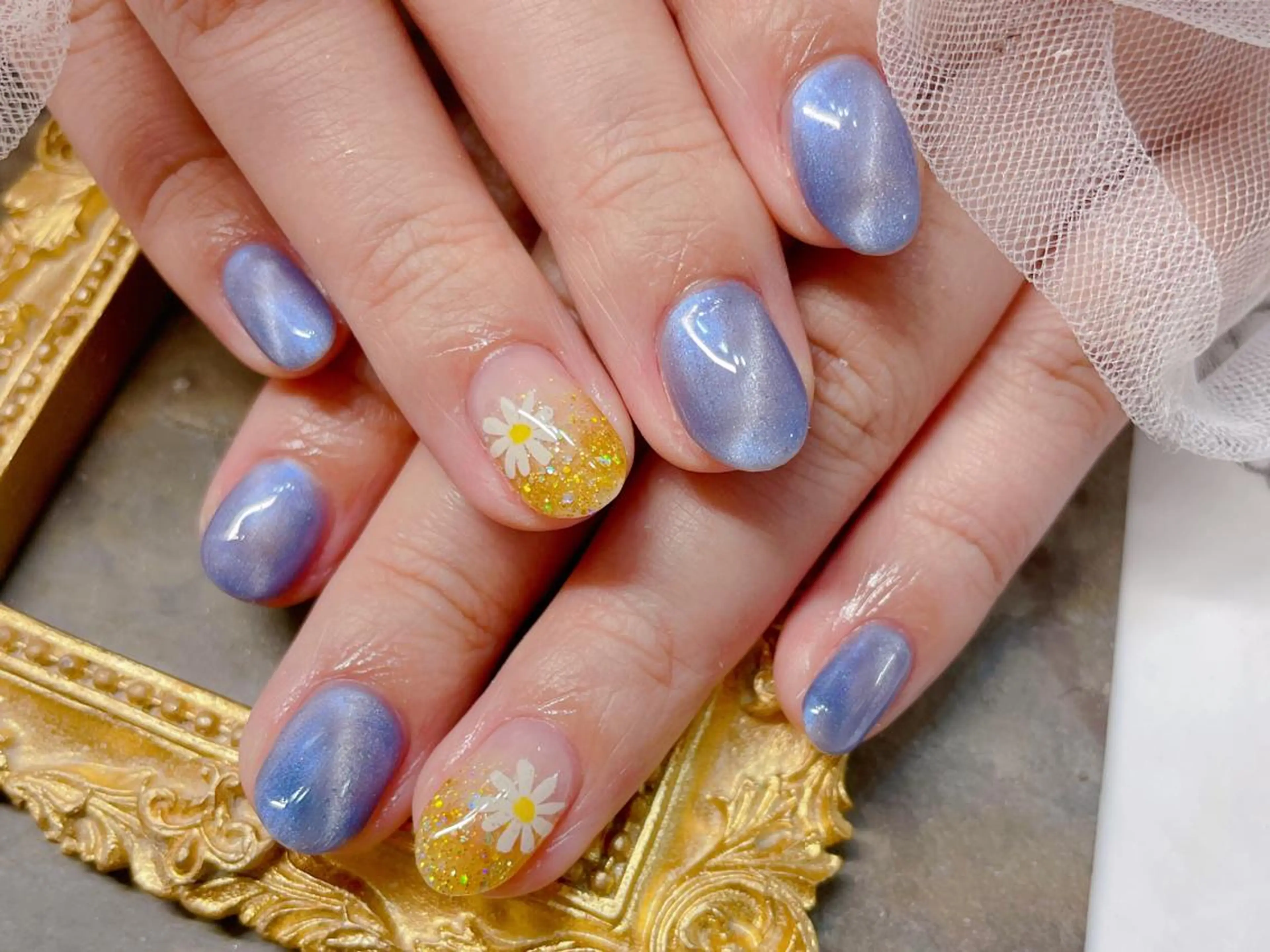 ネイル ハンドネイル マジック ミラーのネイルデザイン