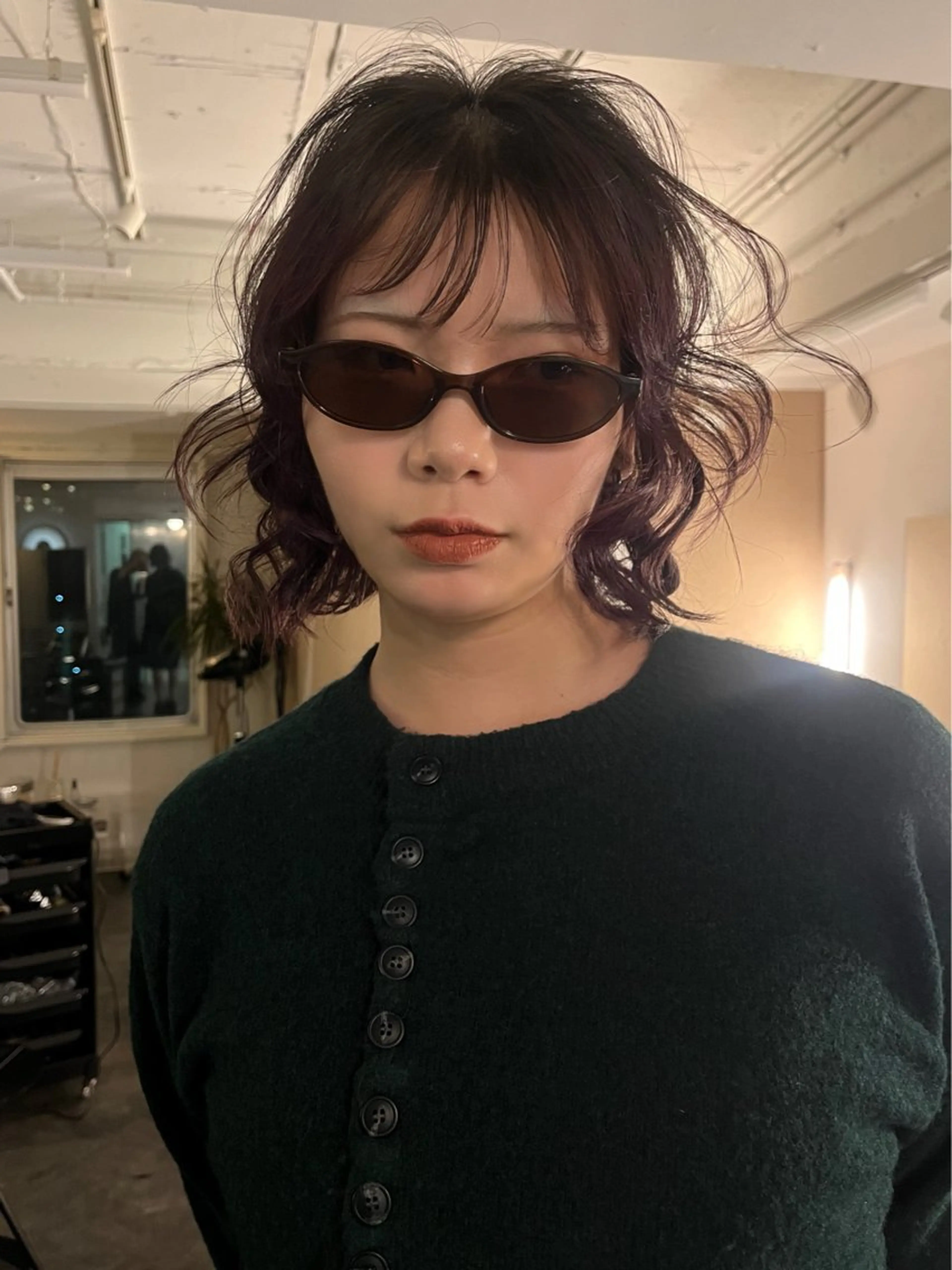 ミディアム カット ヘアカラー ムード造るハイトーン ケアブリーチ/ユウキのヘアスタイル