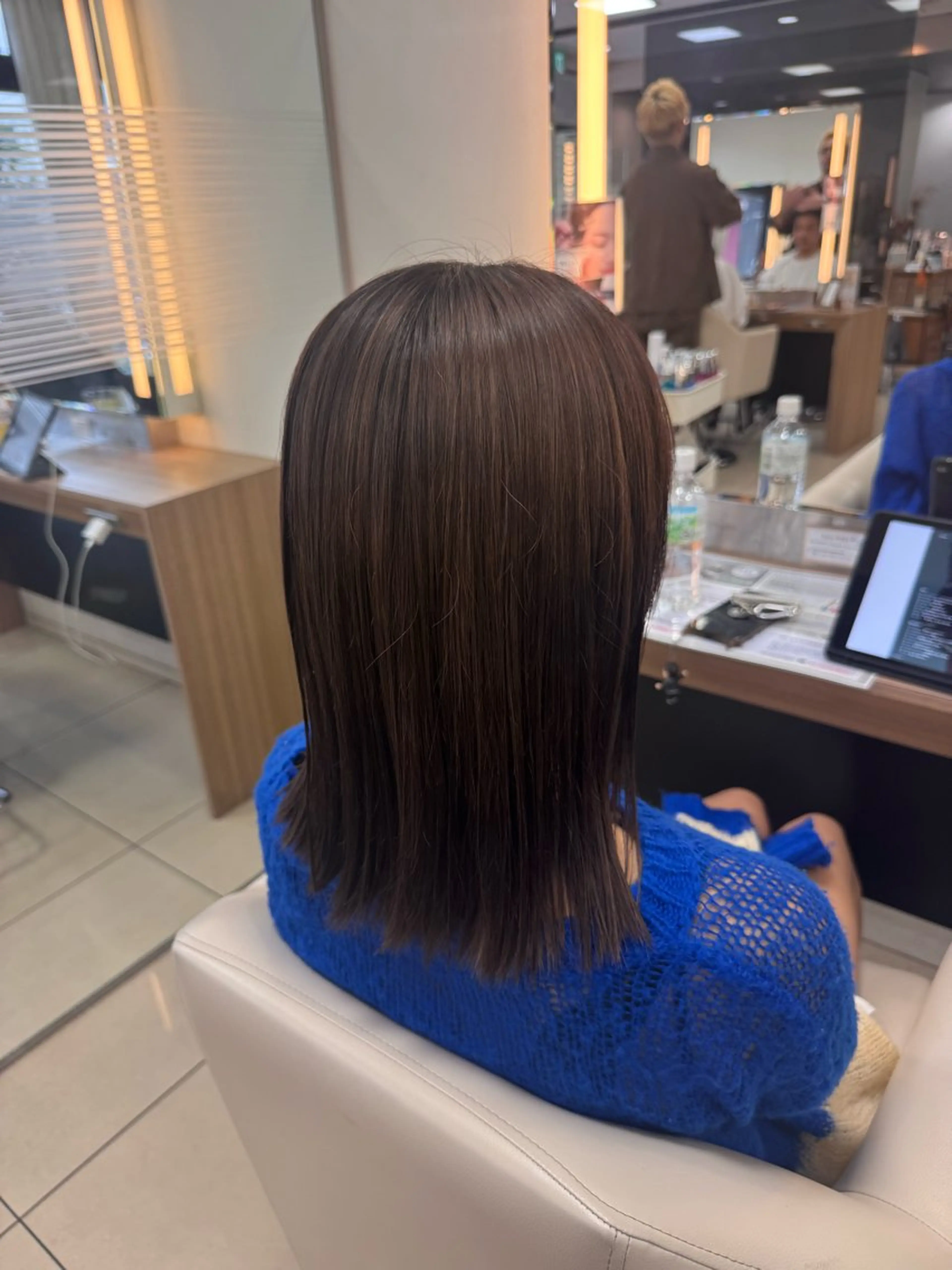 セミロング ダブルカラーベージュ カラー/tuburaのヘアスタイル