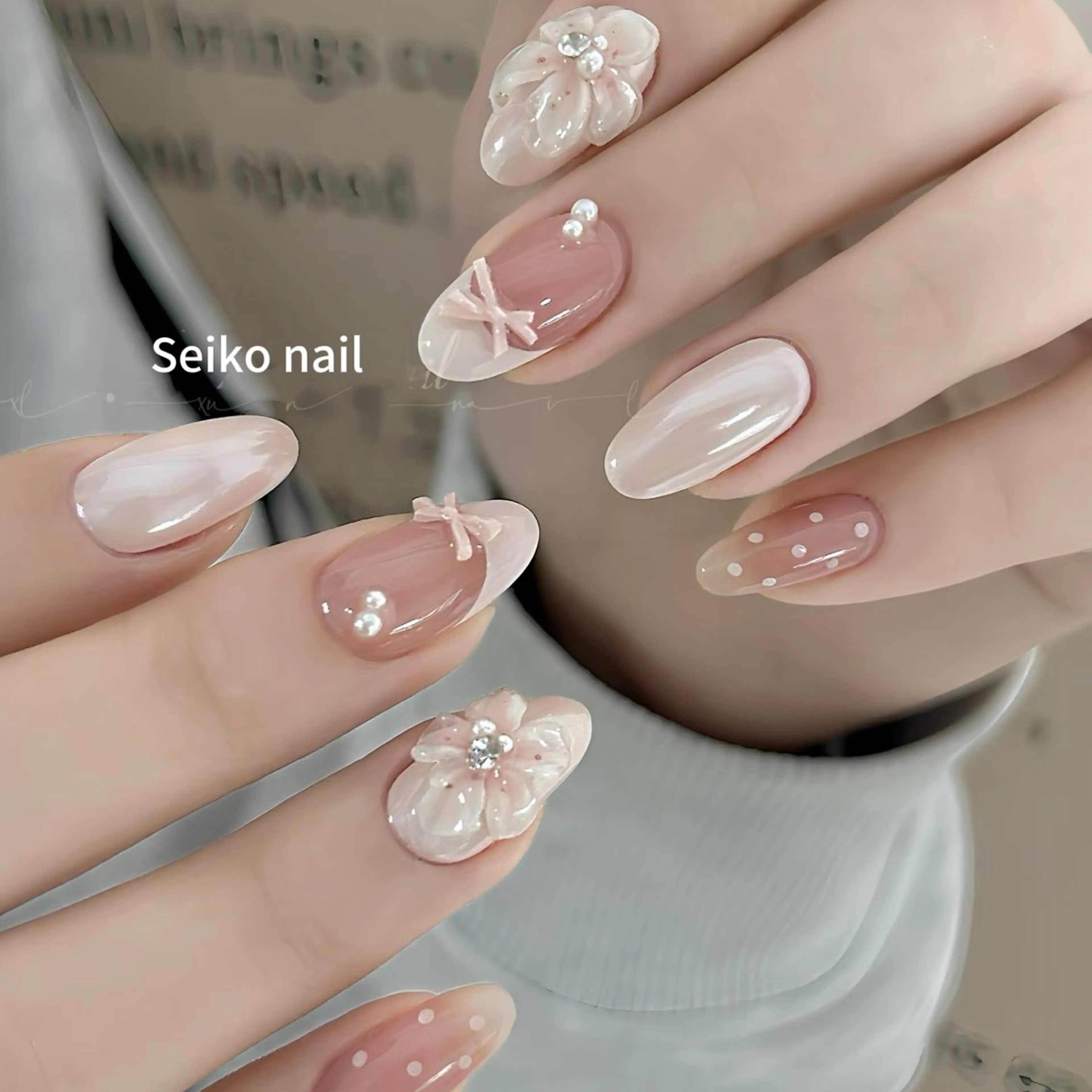 ネイル ニュアンスネイル ハンドネイル seiko nail Nanami（渋谷）のネイルデザイン