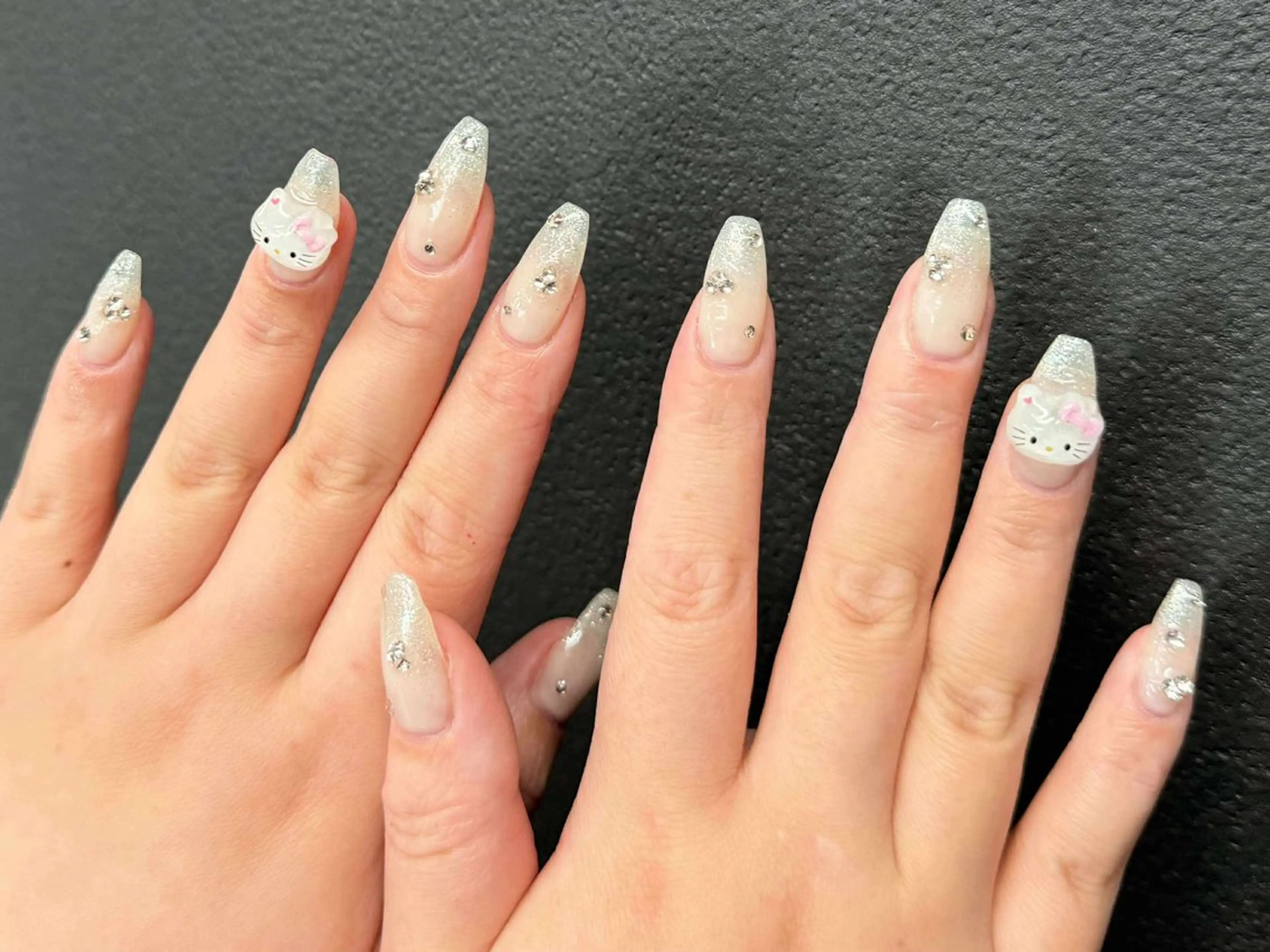 ネイル 韓国ネイル 持ち込み ニュアンスネイル ネイルチップ 冬ネイル LISA ANA.CHUOのネイルデザイン