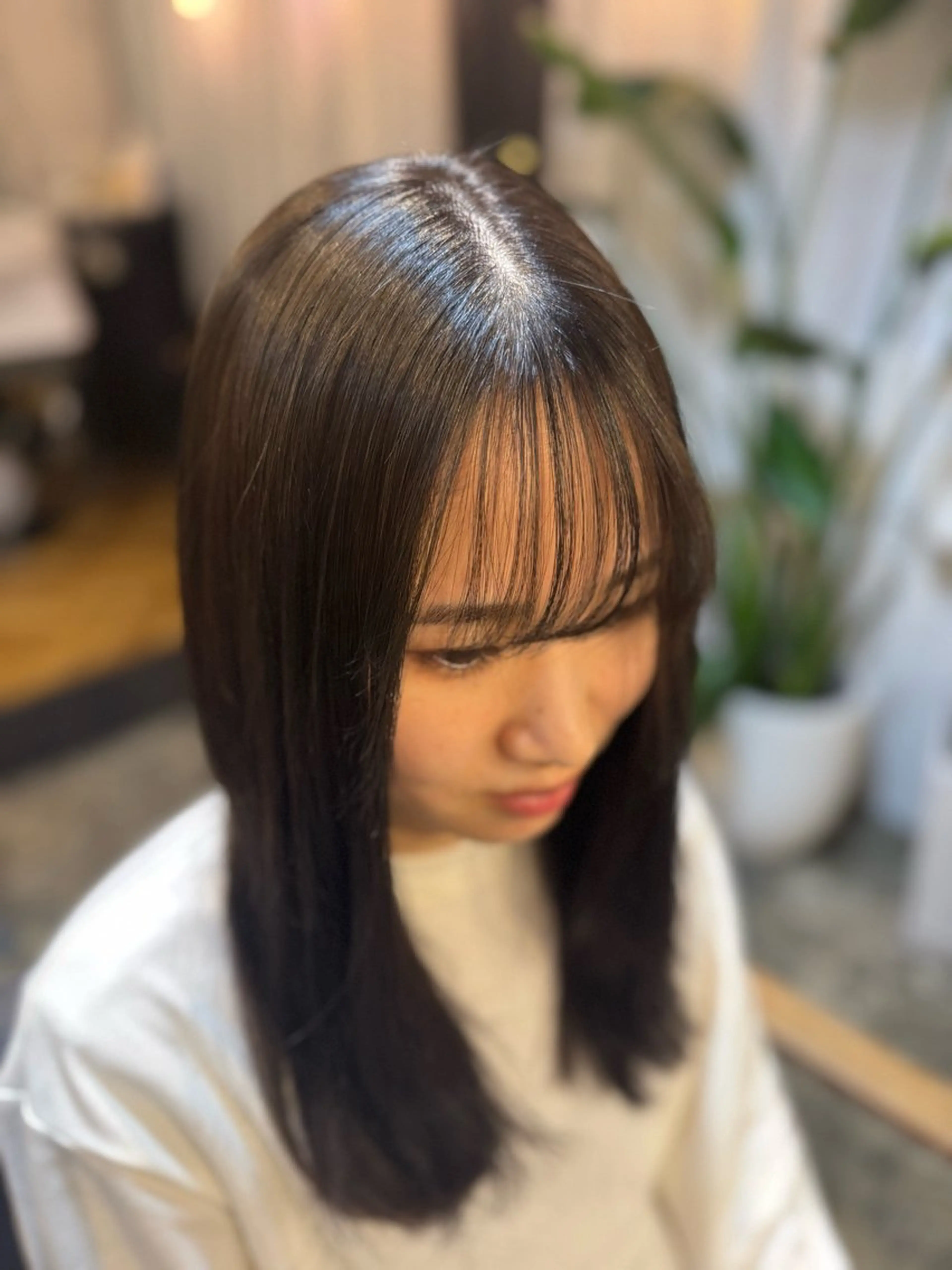 理想の前髪に✨✨前髪ストレートの写真