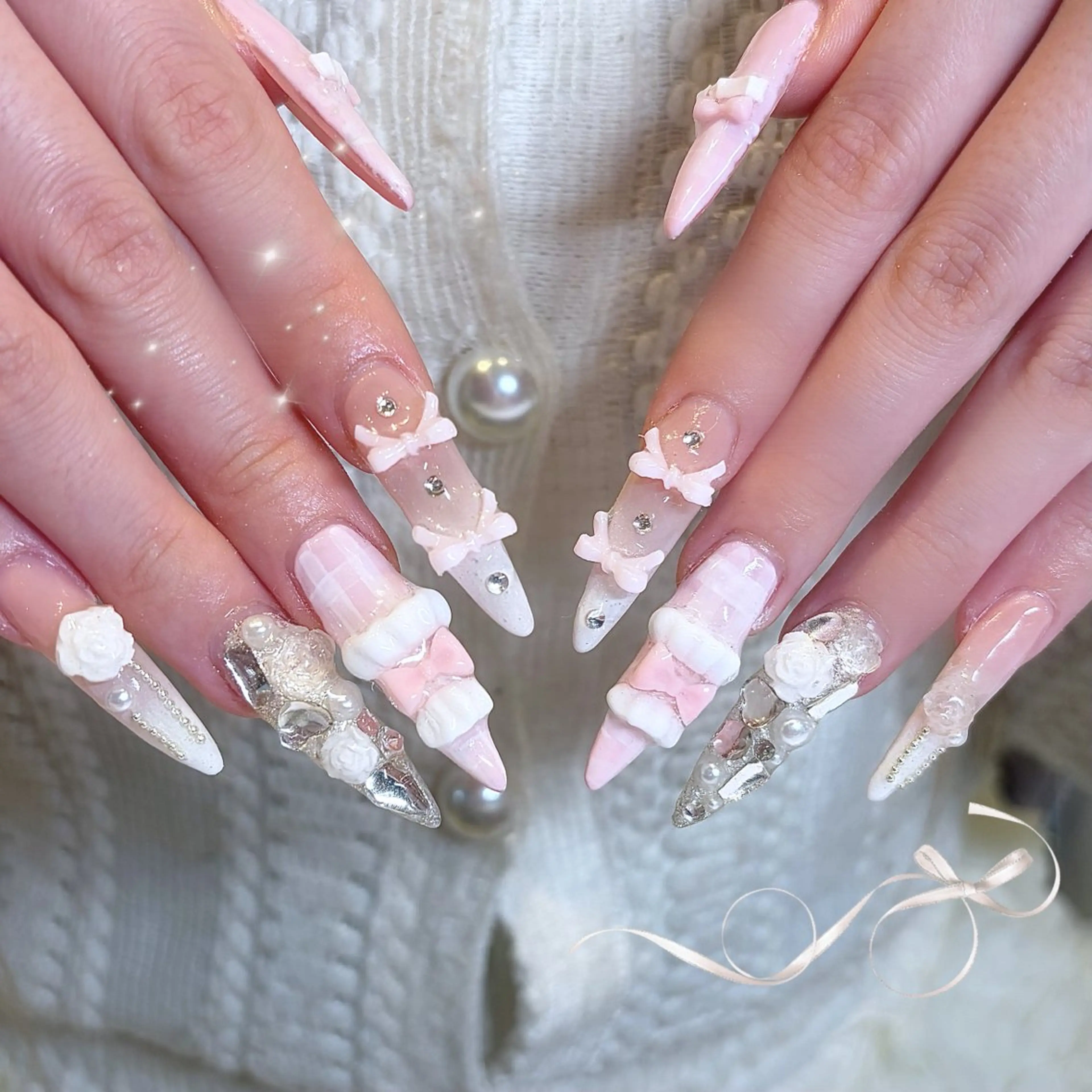 ネイル 成人式 ayumi‪‪❤︎‬ Betty Nailのネイルデザイン