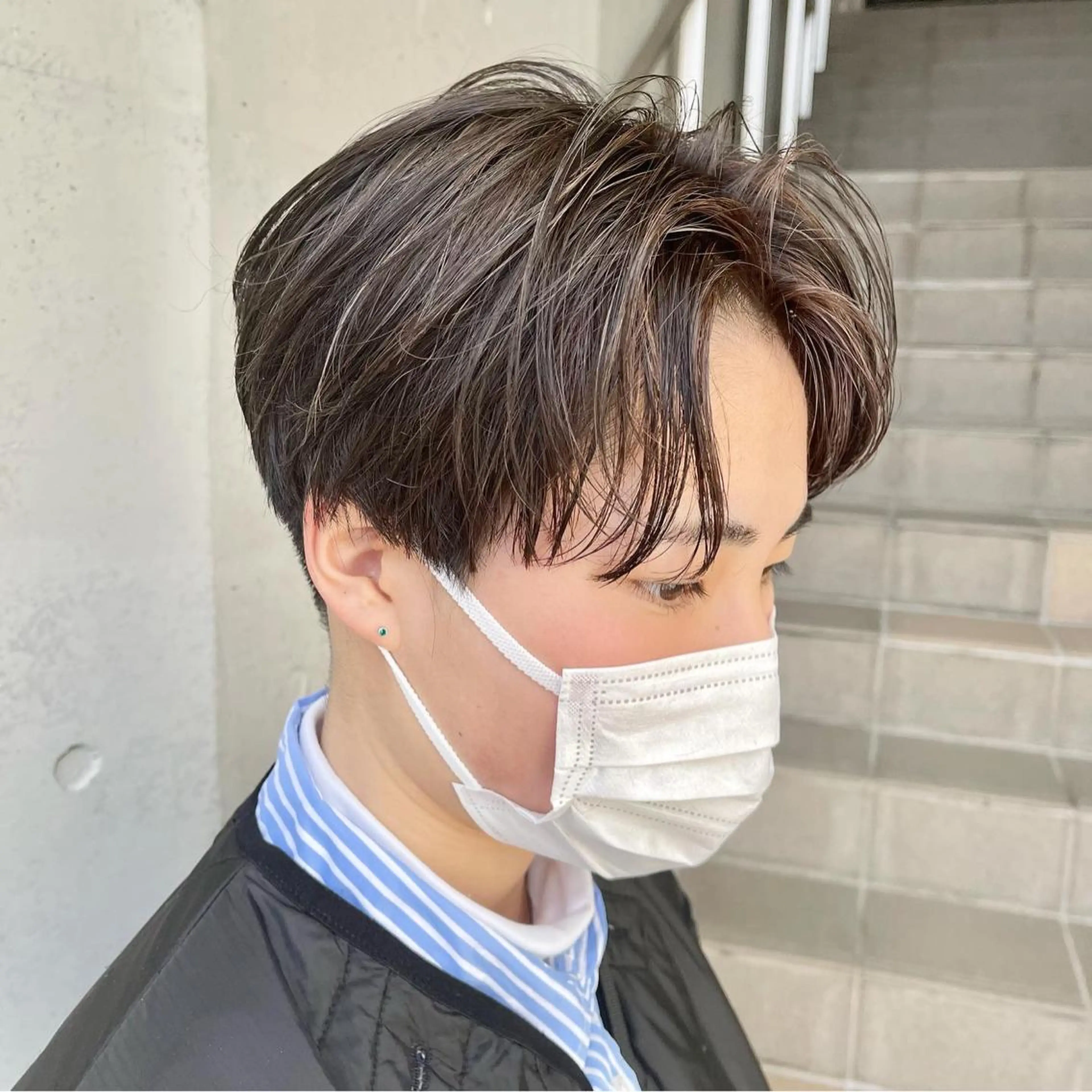 ショート カラー AUBE HAIR sereine オーブヘアー セレーヌ所属・髪質改善特化✨ 山根 禎章のヘアスタイル