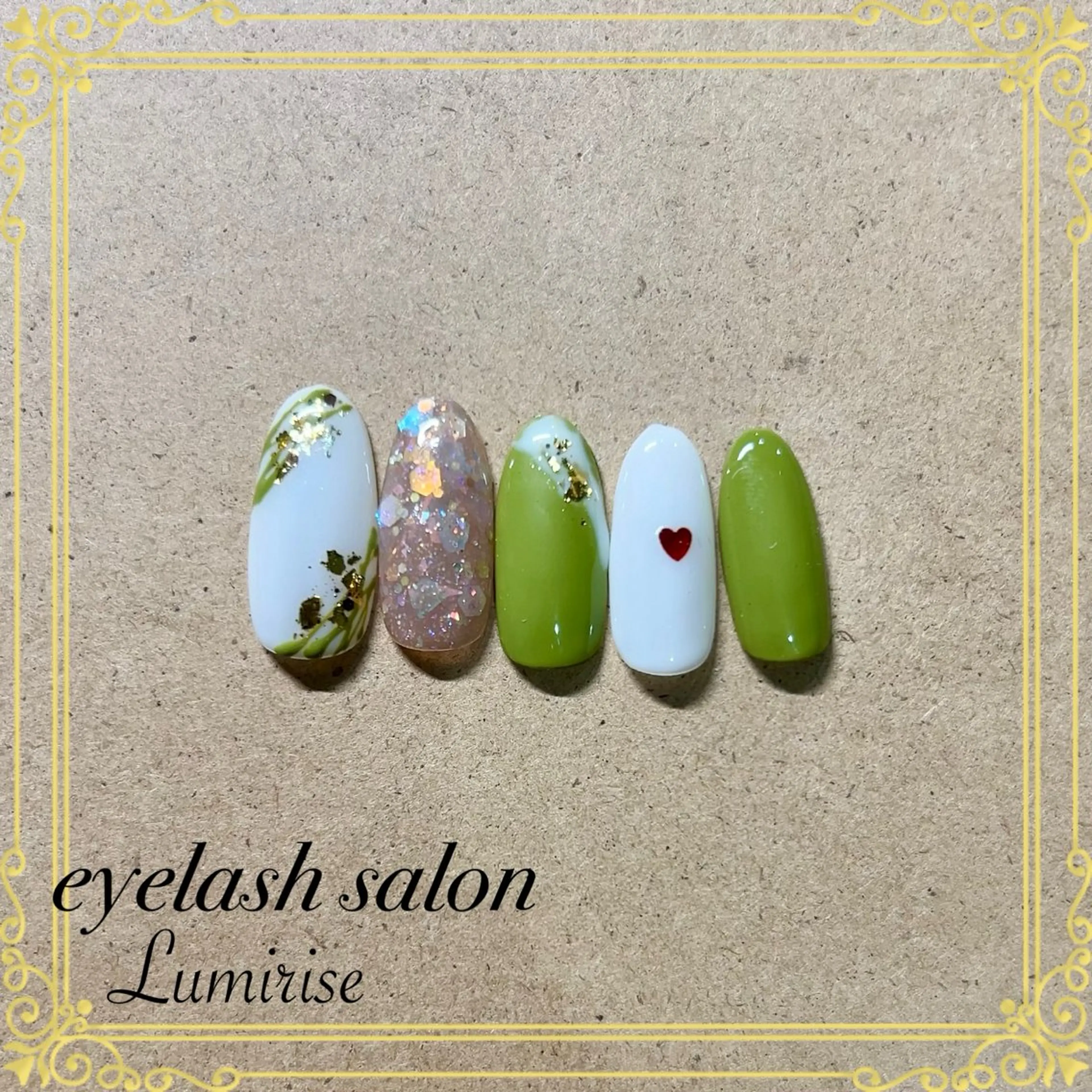 ネイル バレンタイン ハンドネイル サロン ルミライズのネイルデザイン