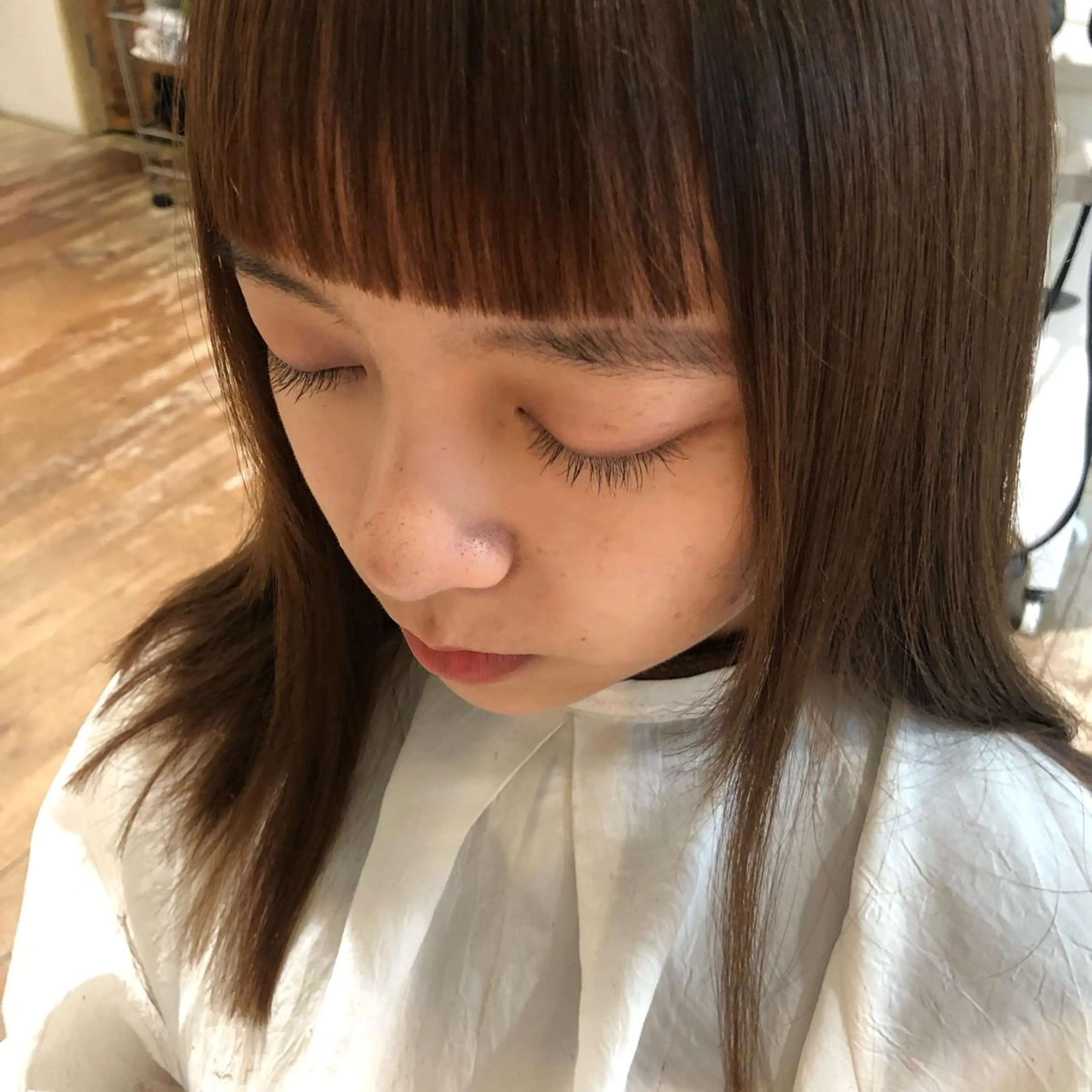 ミディアム カラー パーマ ヘアアレンジ MAEDA MADOKAのヘアスタイル