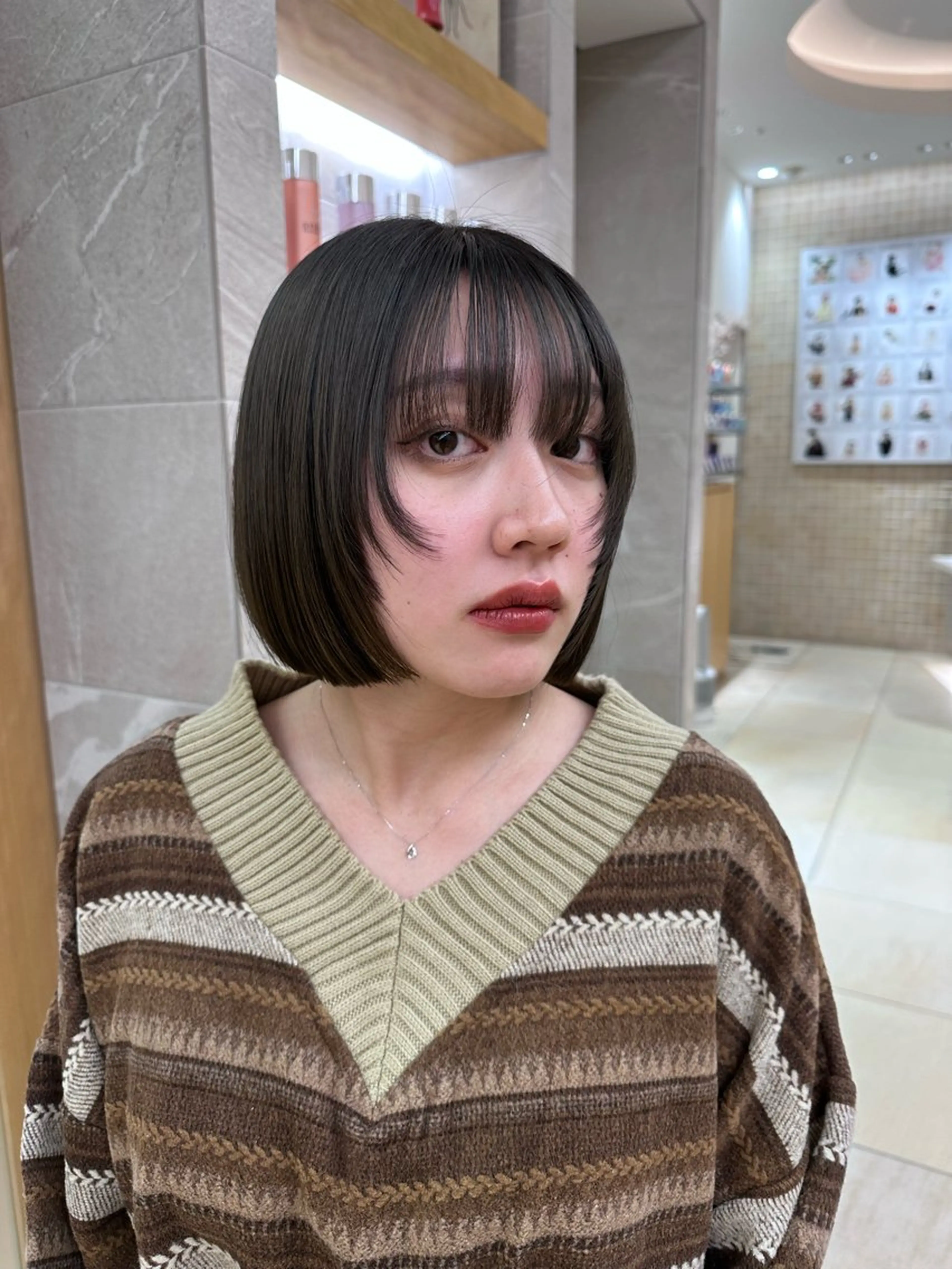 ミディアム 丸みショートボブ Narumi✂︎のヘアスタイル