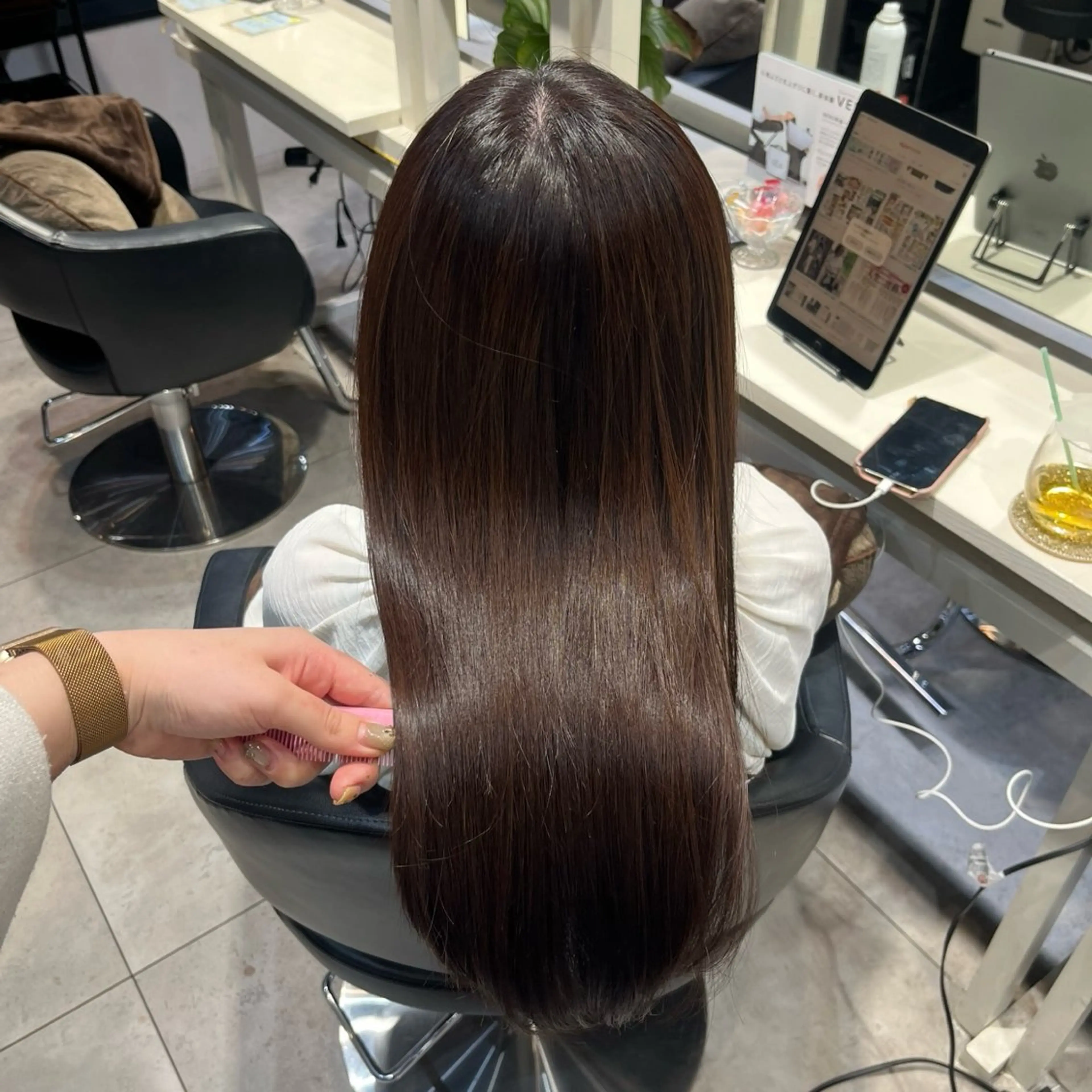ロング カラー ヘアカラー トリートメント 🎀愛されモテ カラー🎀/moeのヘアスタイル