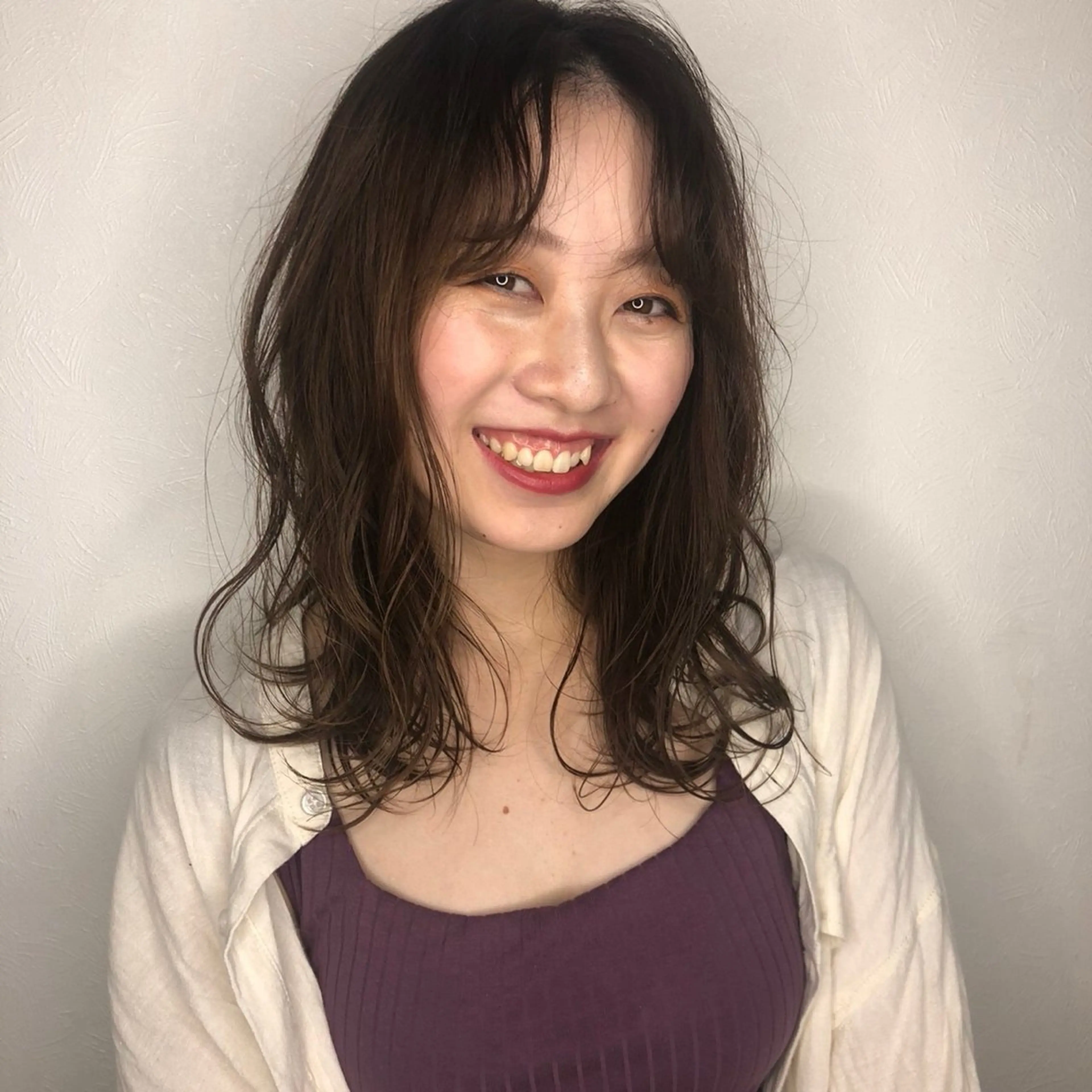 セミロング カラー 追立 優稀のヘアスタイル