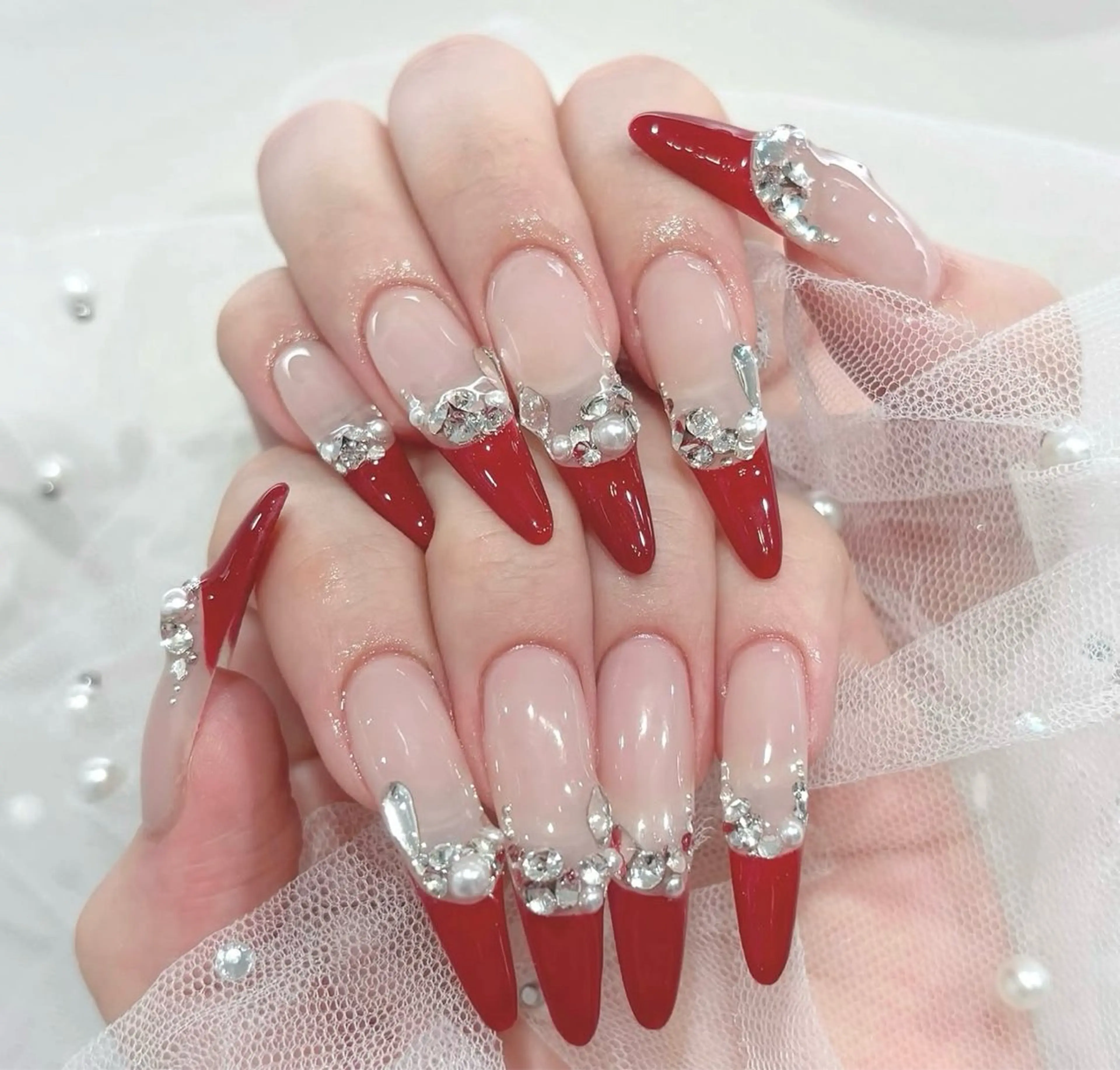 ネイル 長さ出し Mi nailsのネイルデザイン