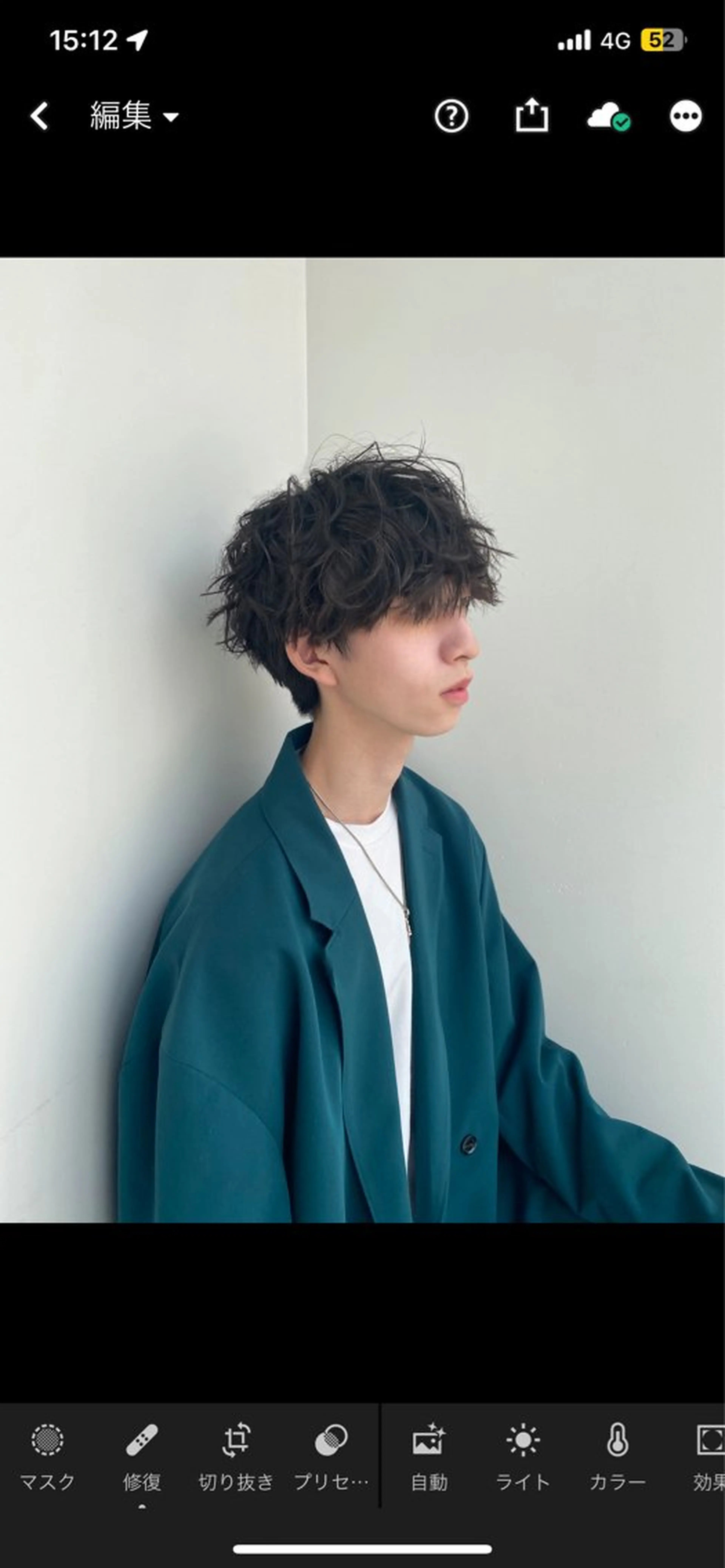 パーマ メンズ カット パーマ メンズカット/ フェザーパーマ/げんのヘアスタイル