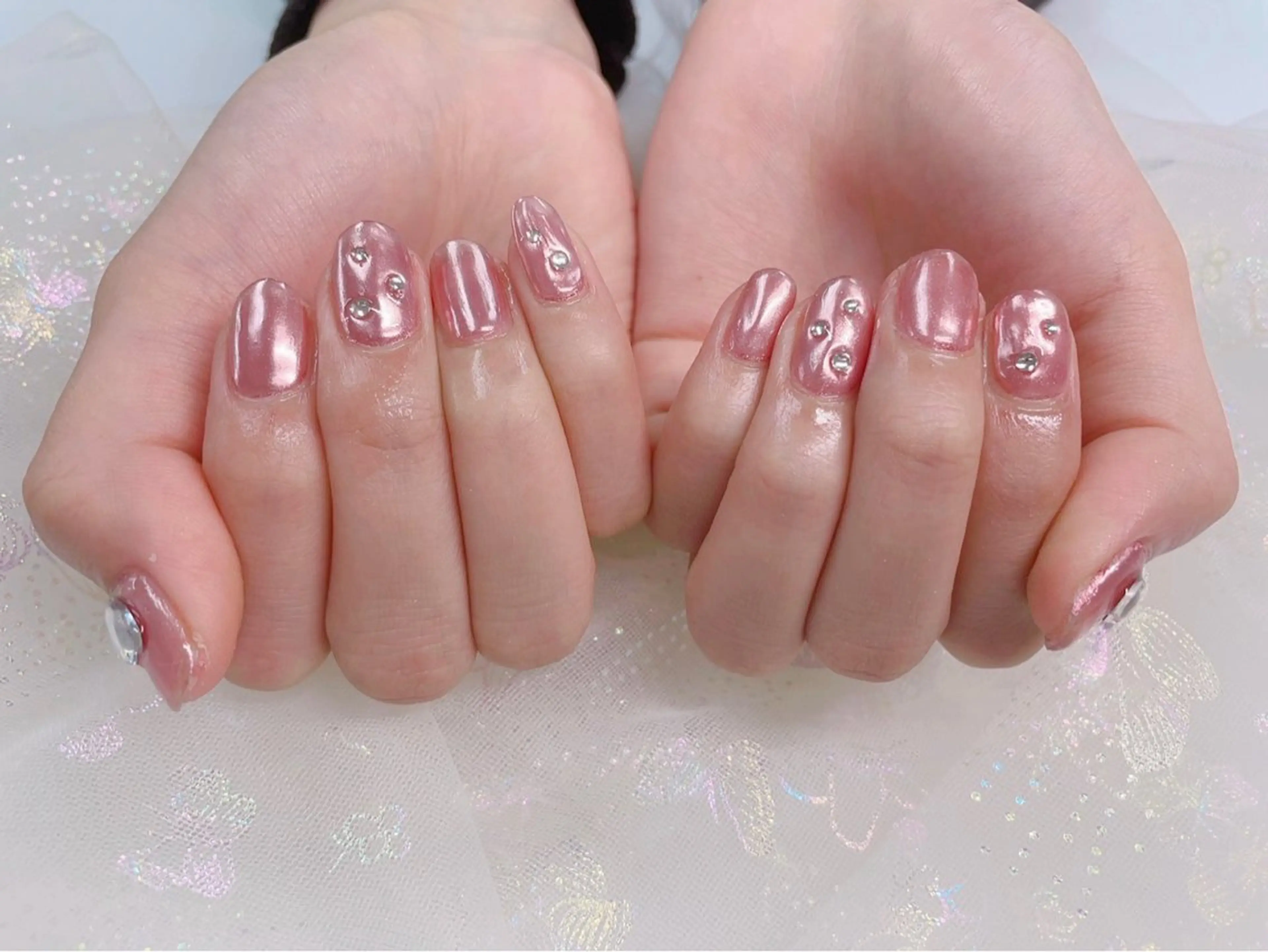 ネイル パーツ全部¥110 サロンミミのネイルデザイン