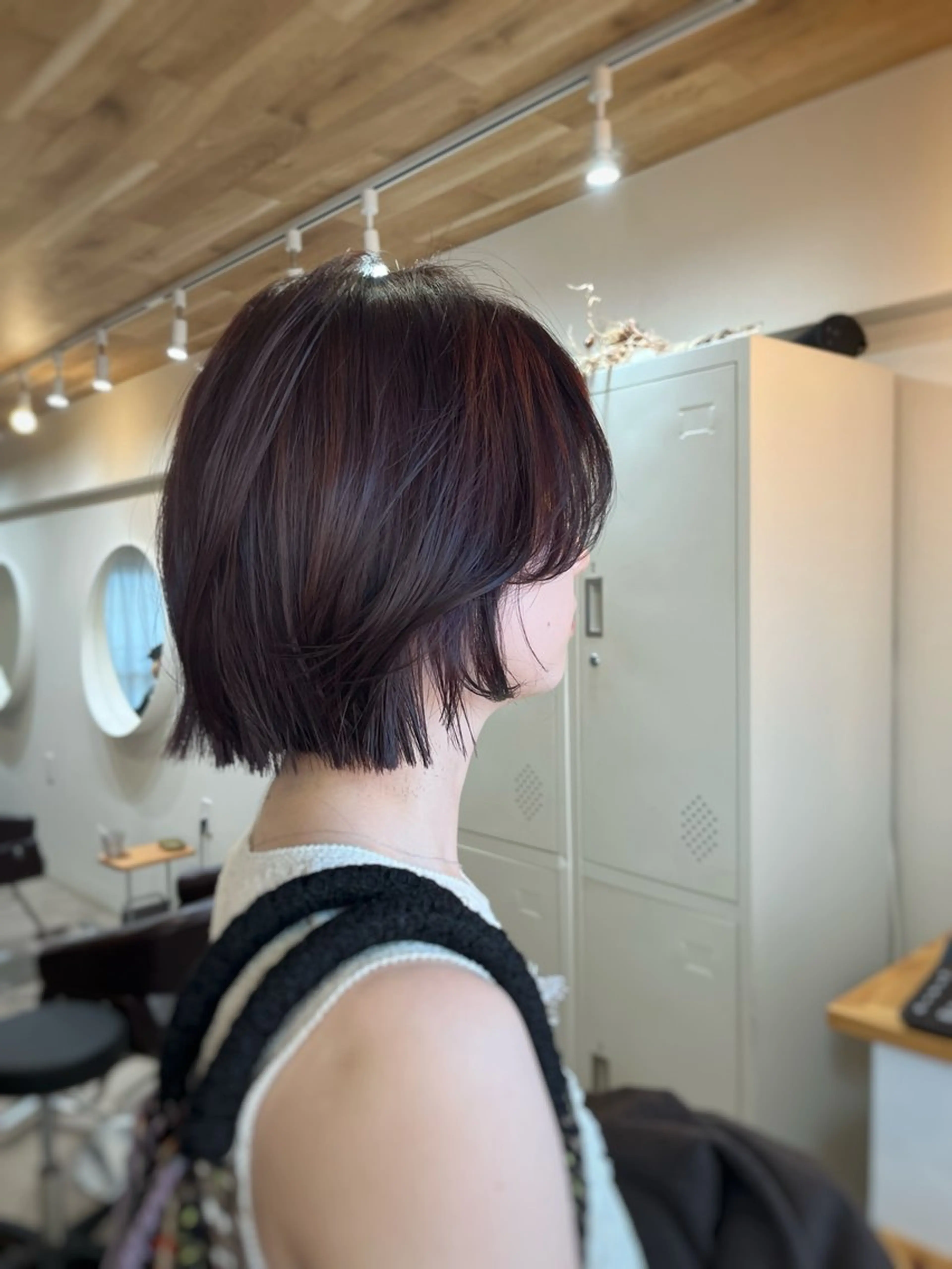 ショート カラー グレージュ ラベンダーカラー ラベンダーグレージュ ラベンダーグレー 下石怜子/レイヤー/ 透明感カラーのヘアスタイル