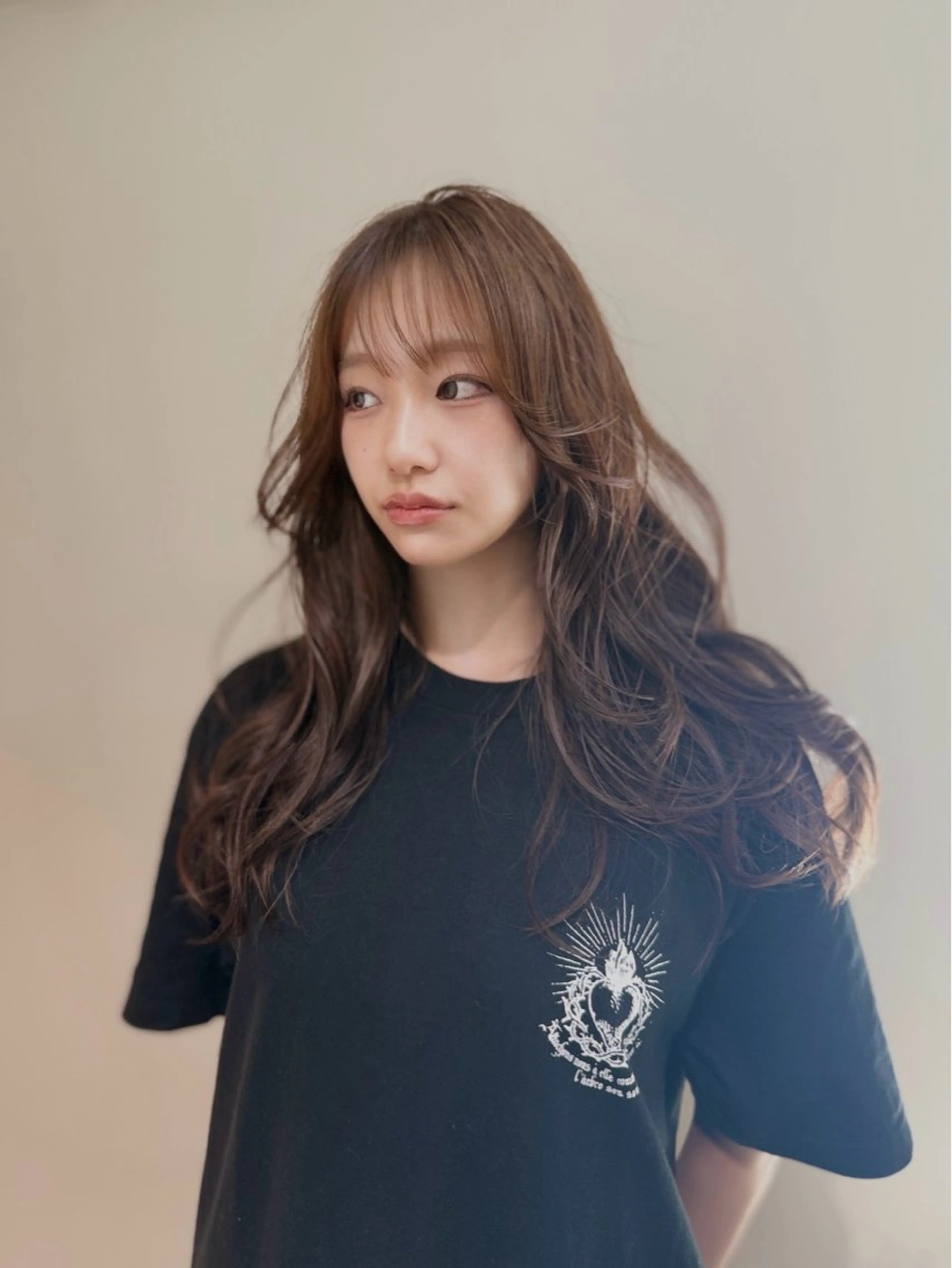 ロング カラー アディクシーカラー バレイヤージュ ブリーチ デザインカラー ダブルカラー カット ヘアカラー トリートメント opus 店長大和 レイヤー/赤み消しのヘアスタイル