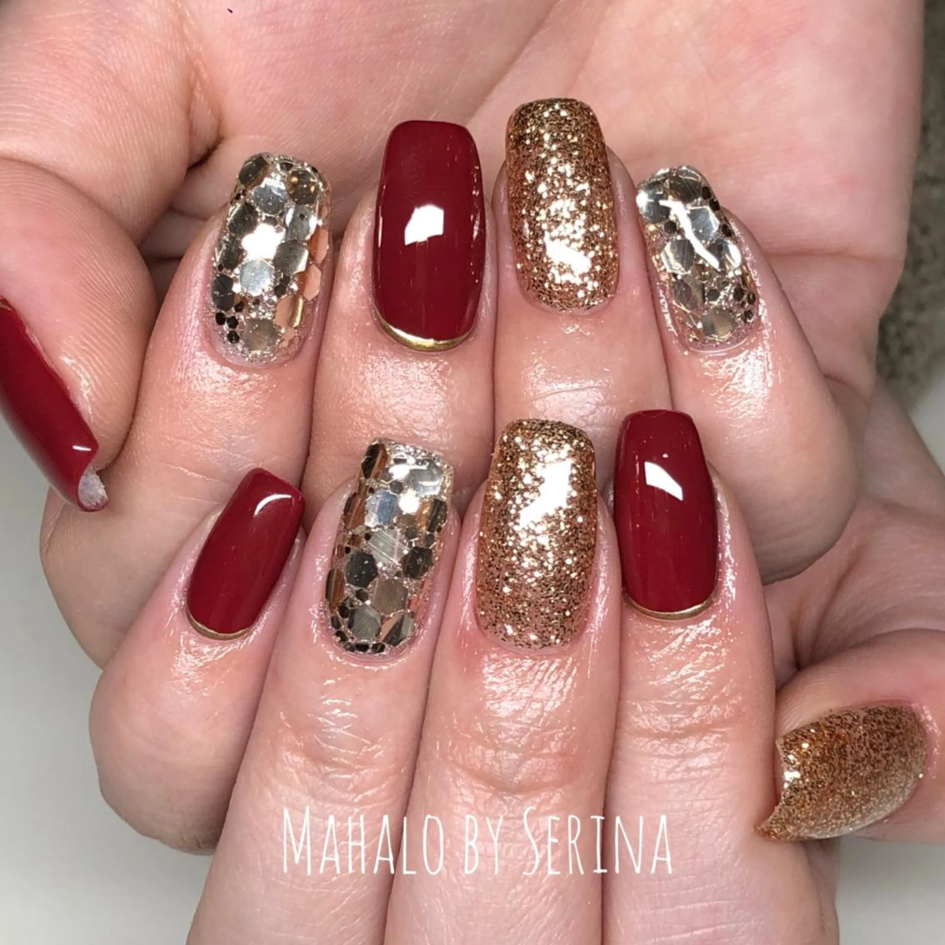 ミディアム カラー ネイル SUNNY BAE. SERINAのネイルデザイン