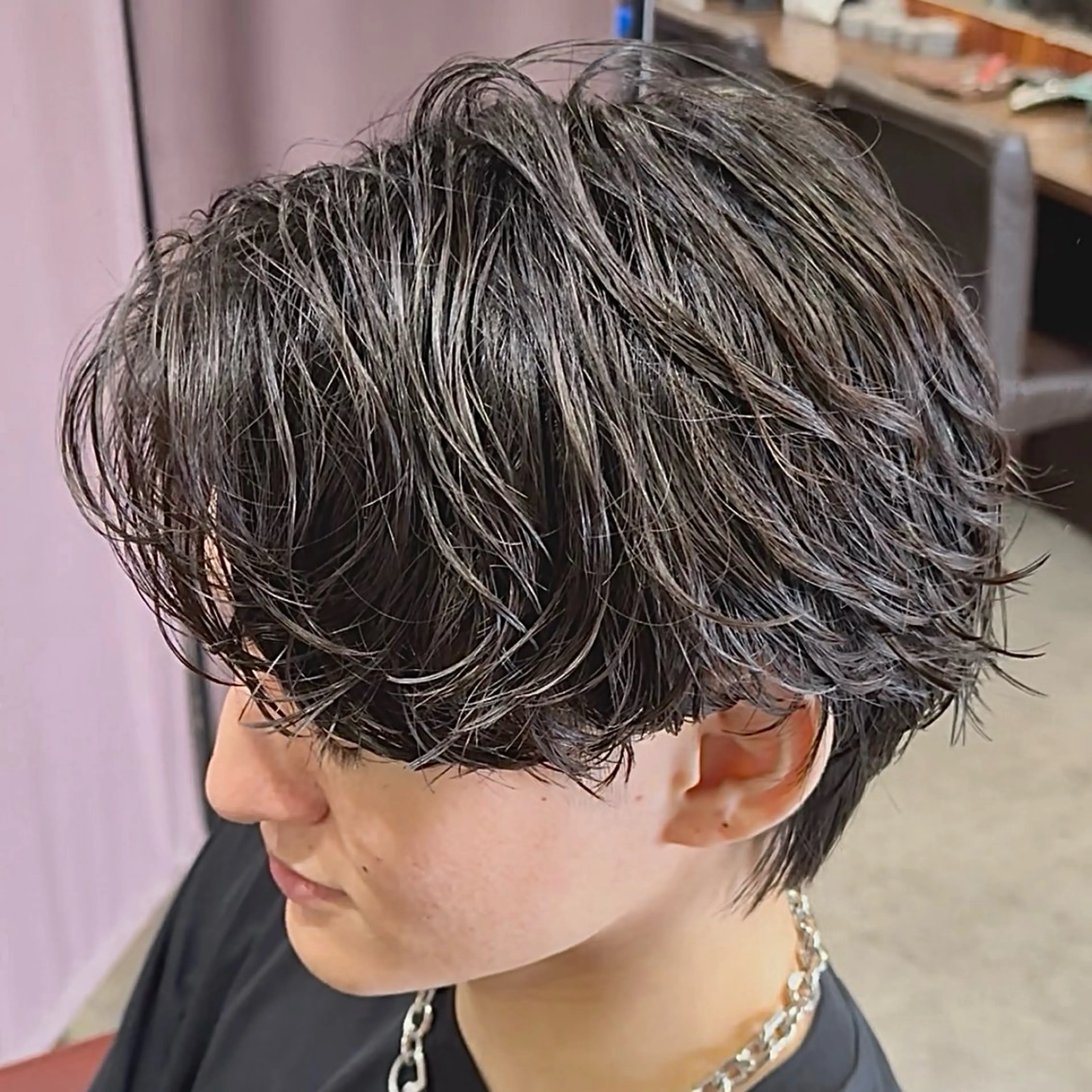 パーマ メンズ メンズパーマ カット パーマ スペインカール/ サーフカール/RYUのヘアスタイル