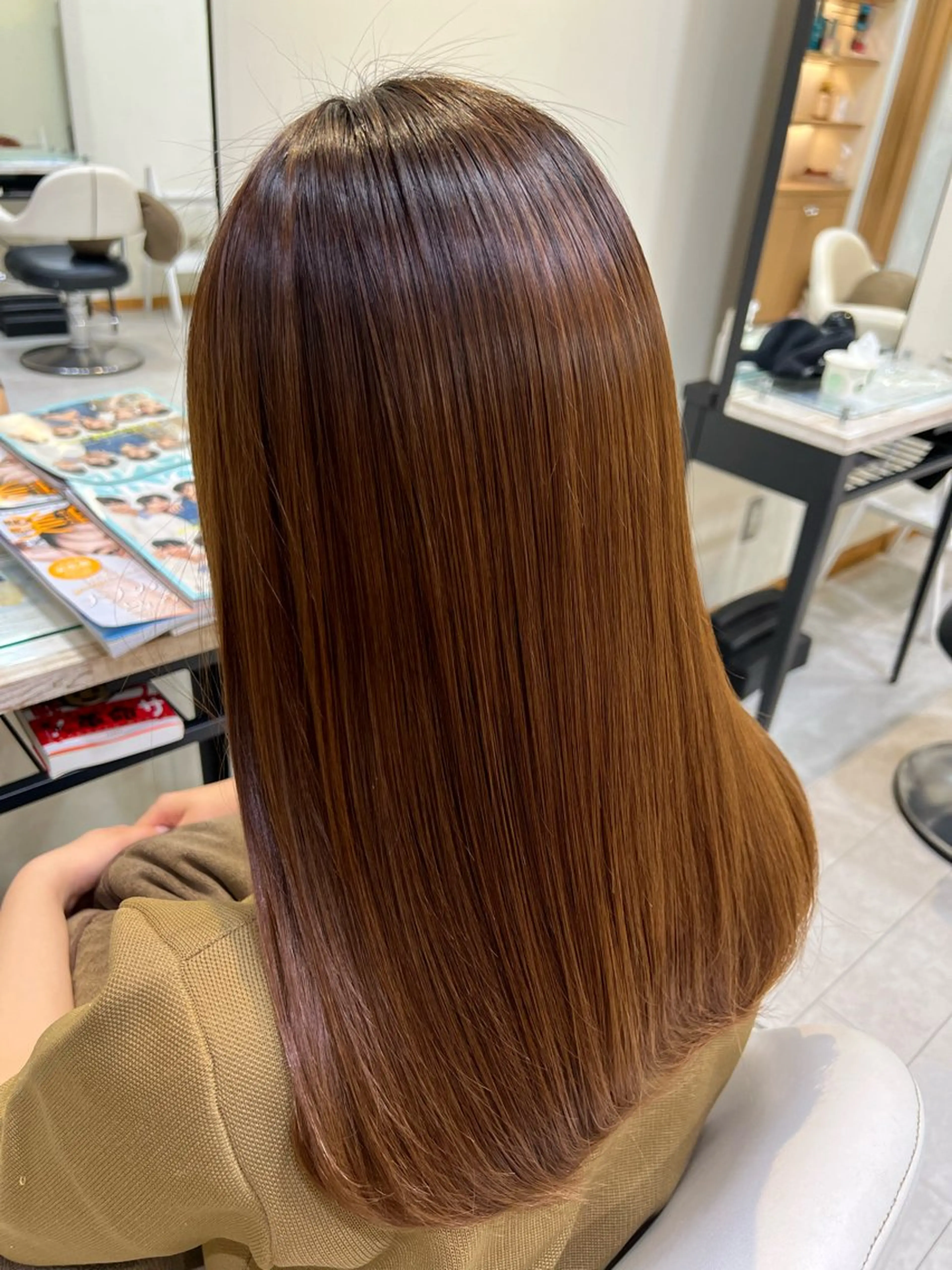 セミロング 縮毛矯正 anon Loemのヘアスタイル