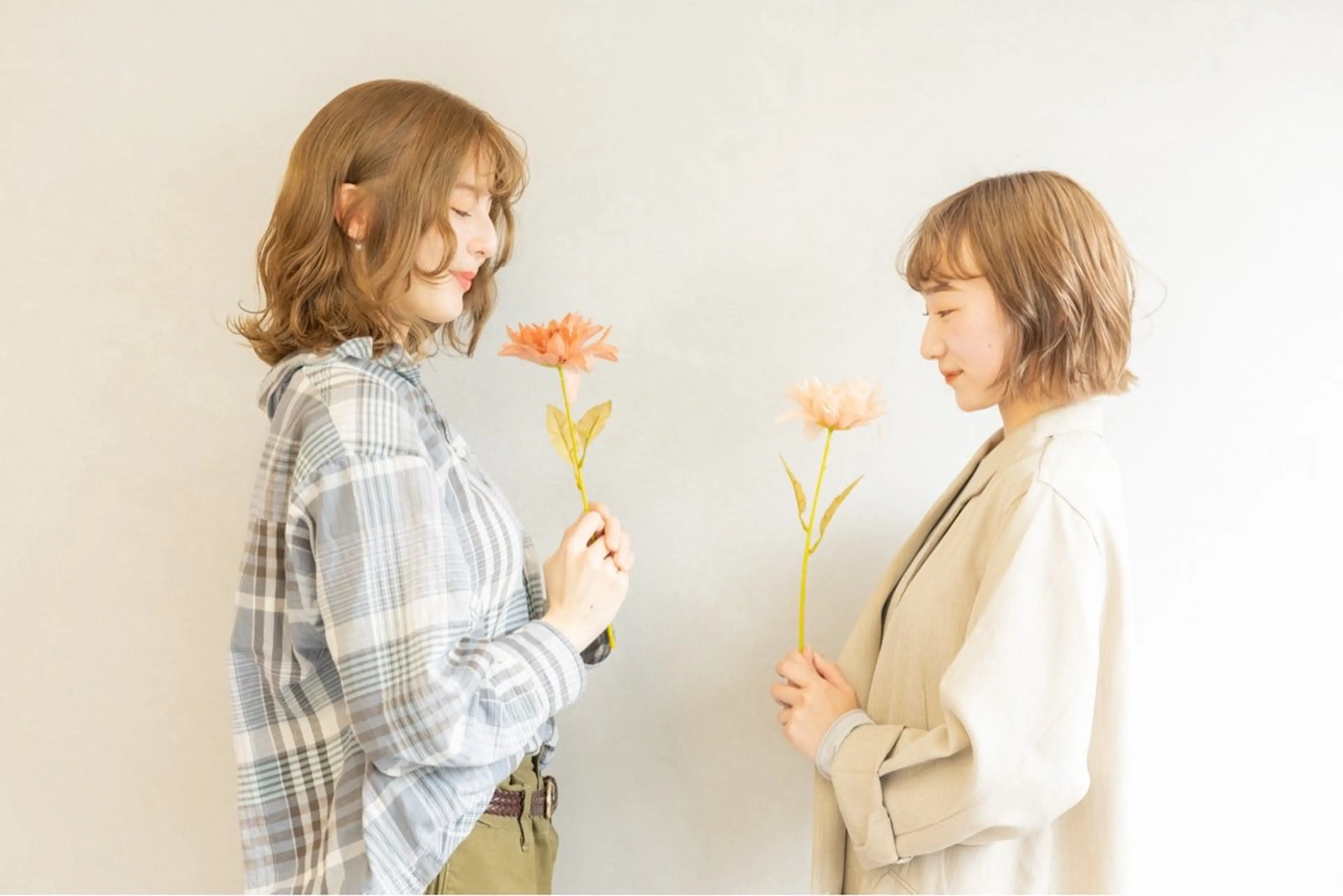 ミディアム カラー ベージュカラー カット ヘアカラー トリートメント 暖色･似合わせカラー (廣石沙英🎀)のヘアスタイル