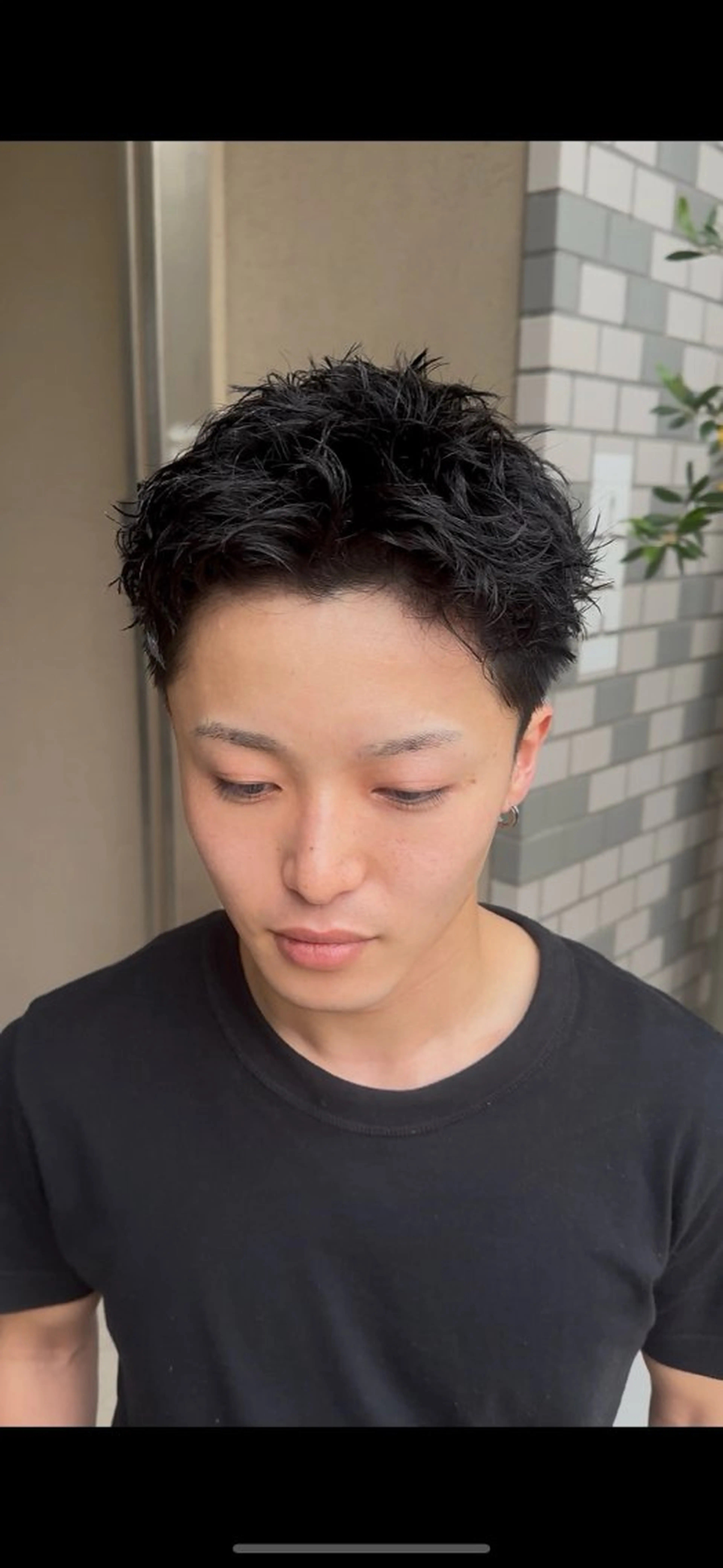 パーマ メンズ メンズパーマ スパイキーショート カット パーマ 年間2000名担当◎ パーマ職人/仲原佑樹のヘアスタイル