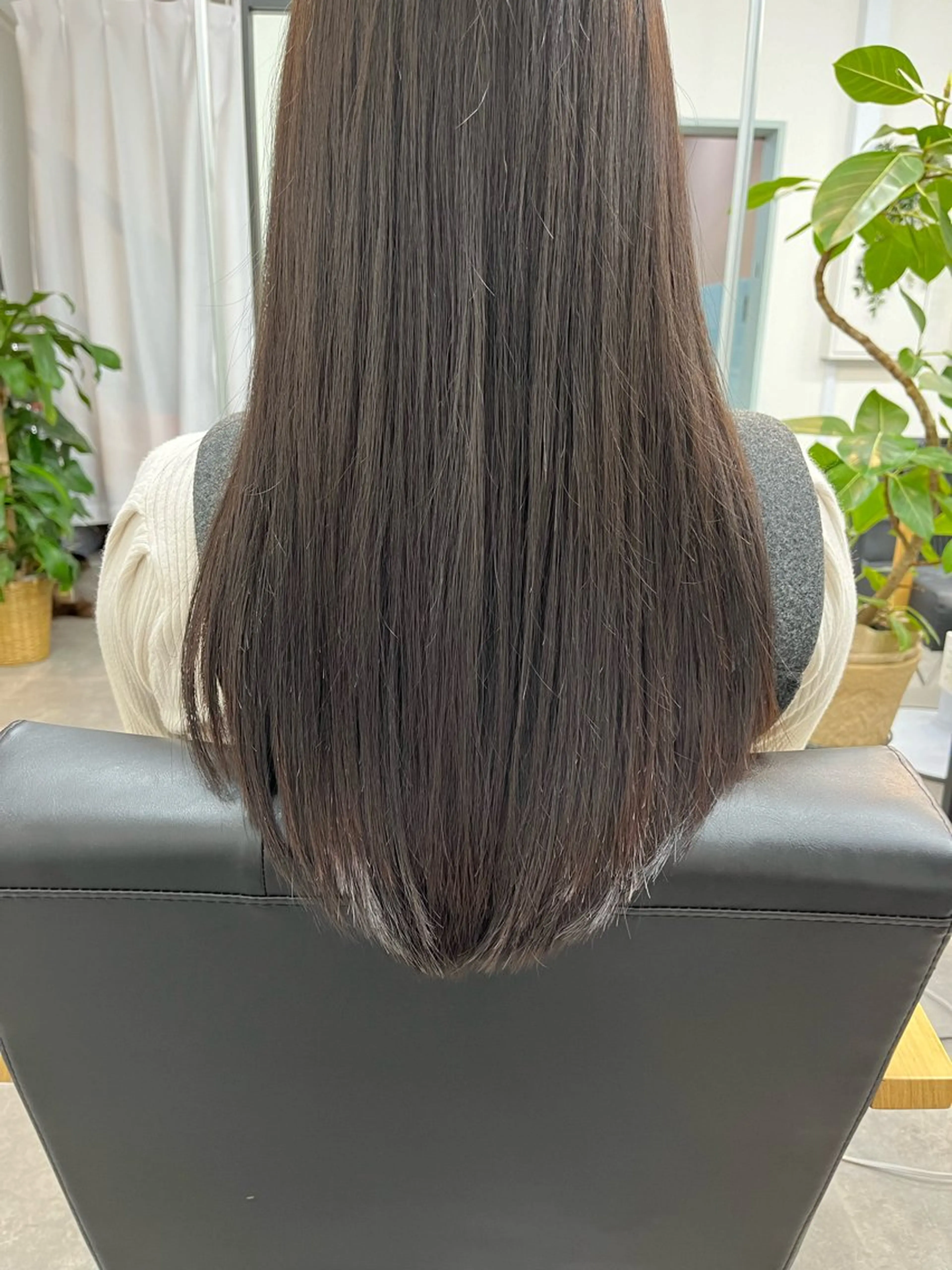 ロング パーマ 縮毛矯正 カッサスパ はなのなのヘアスタイル
