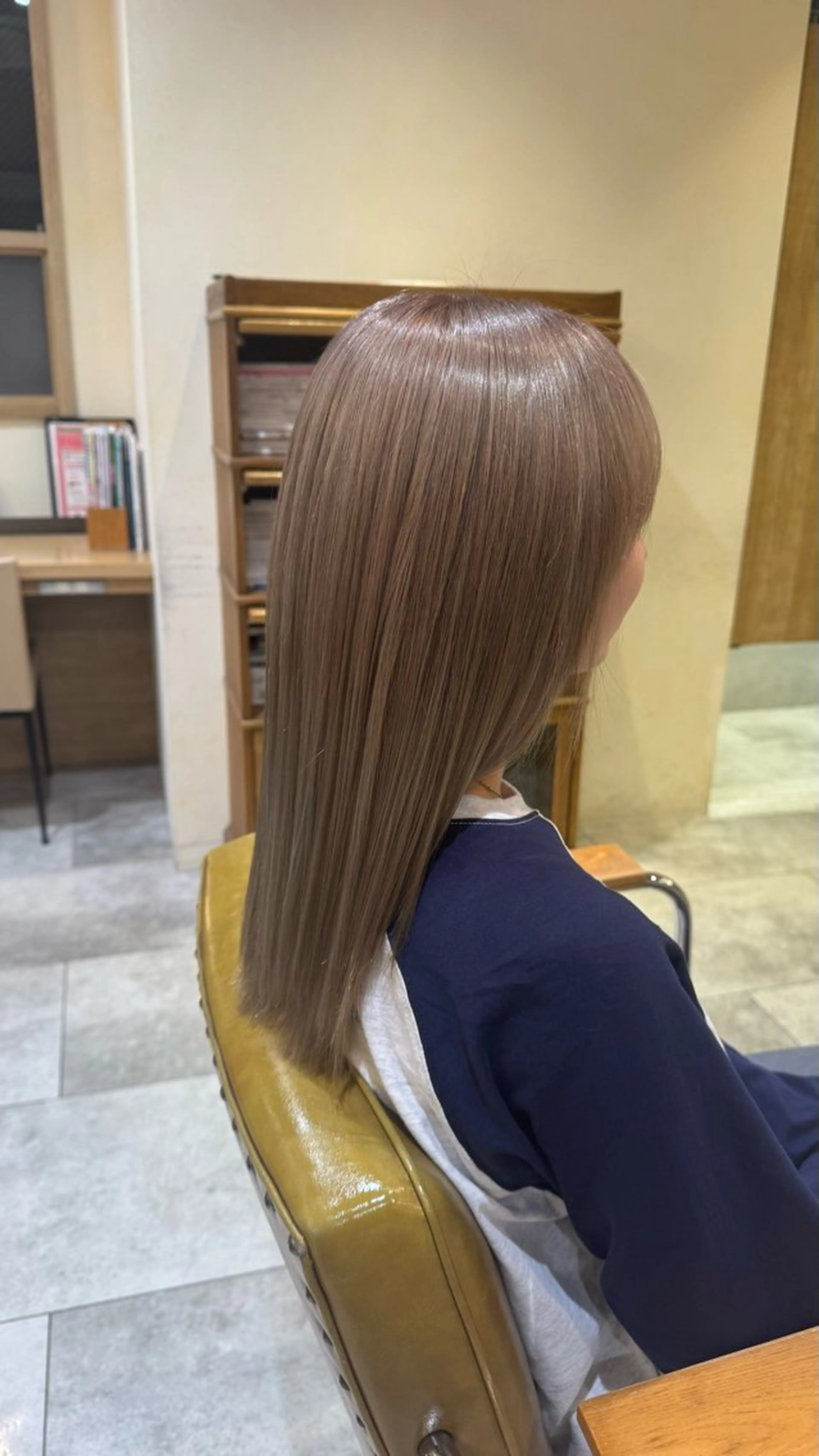 ロング カラー ヘアカラー トリートメント 艶カラー👾ブリーチ なし暖色👾ユースケのヘアスタイル