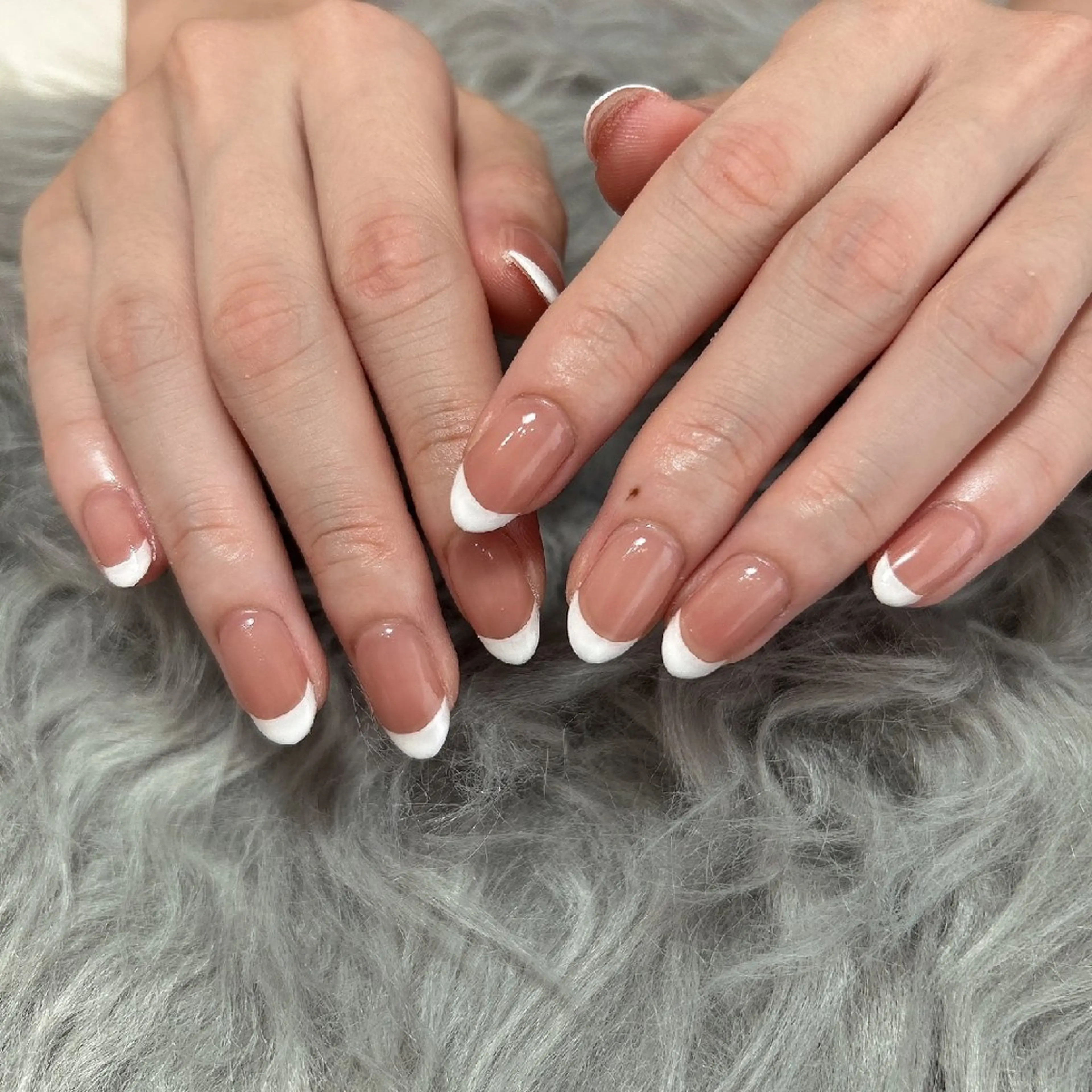 ネイル フレンチネイル オフィスネイル シンプルネイル ハンドネイル Jadenail  kokoroのネイルデザイン