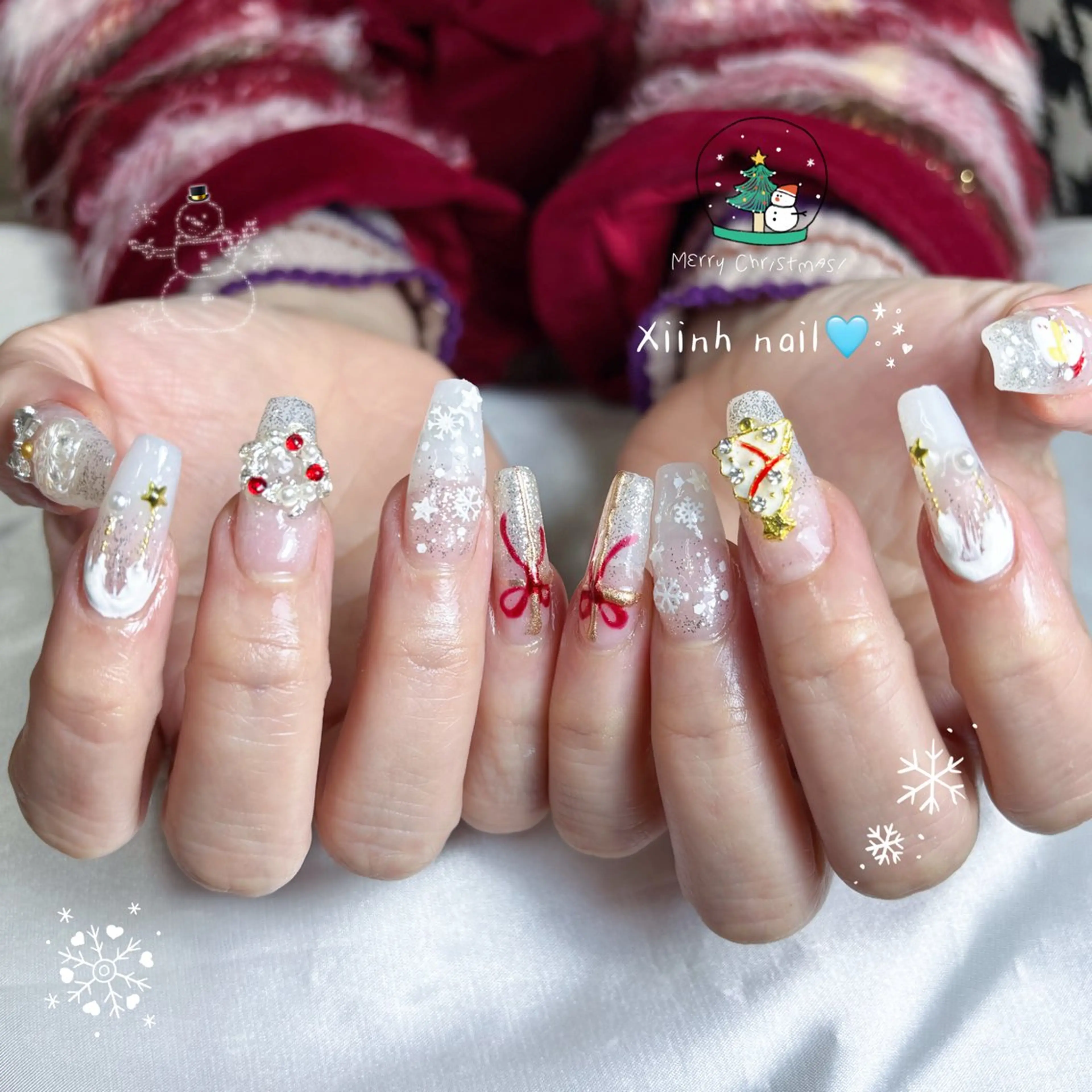 ネイル ブラウン チークネイル 桜ネイル 長さ出し フットネイル ハンドネイル XIINH NAIL SALONのネイルデザイン
