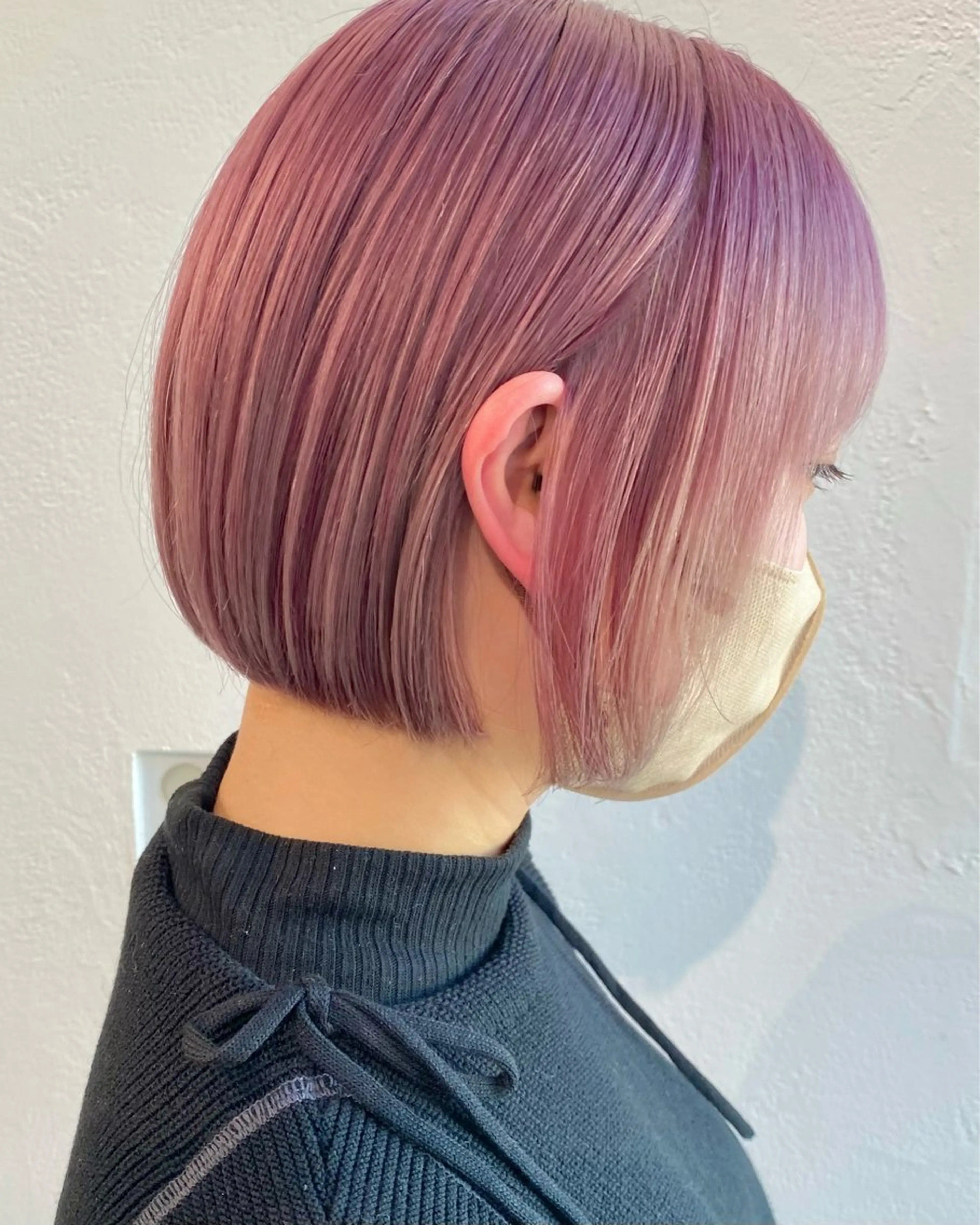 ショート カラー ブリーチ ケアブリーチ ハイトーンカラー ピンクカラー ボブ ヘアカラー トリートメント インナーカラー/レイ ヤーカット♡/マキシのヘアスタイル
