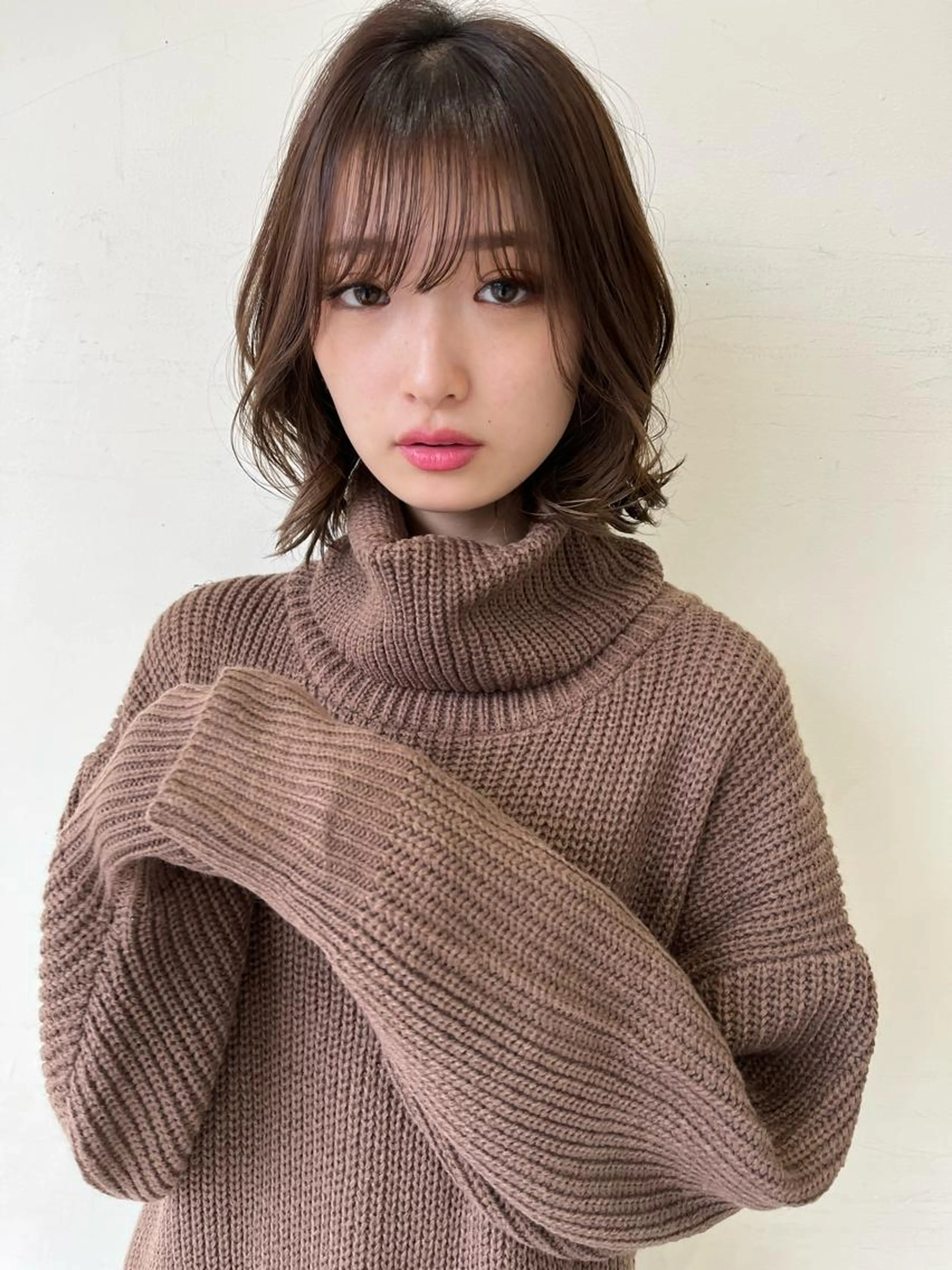 前髪カットの写真