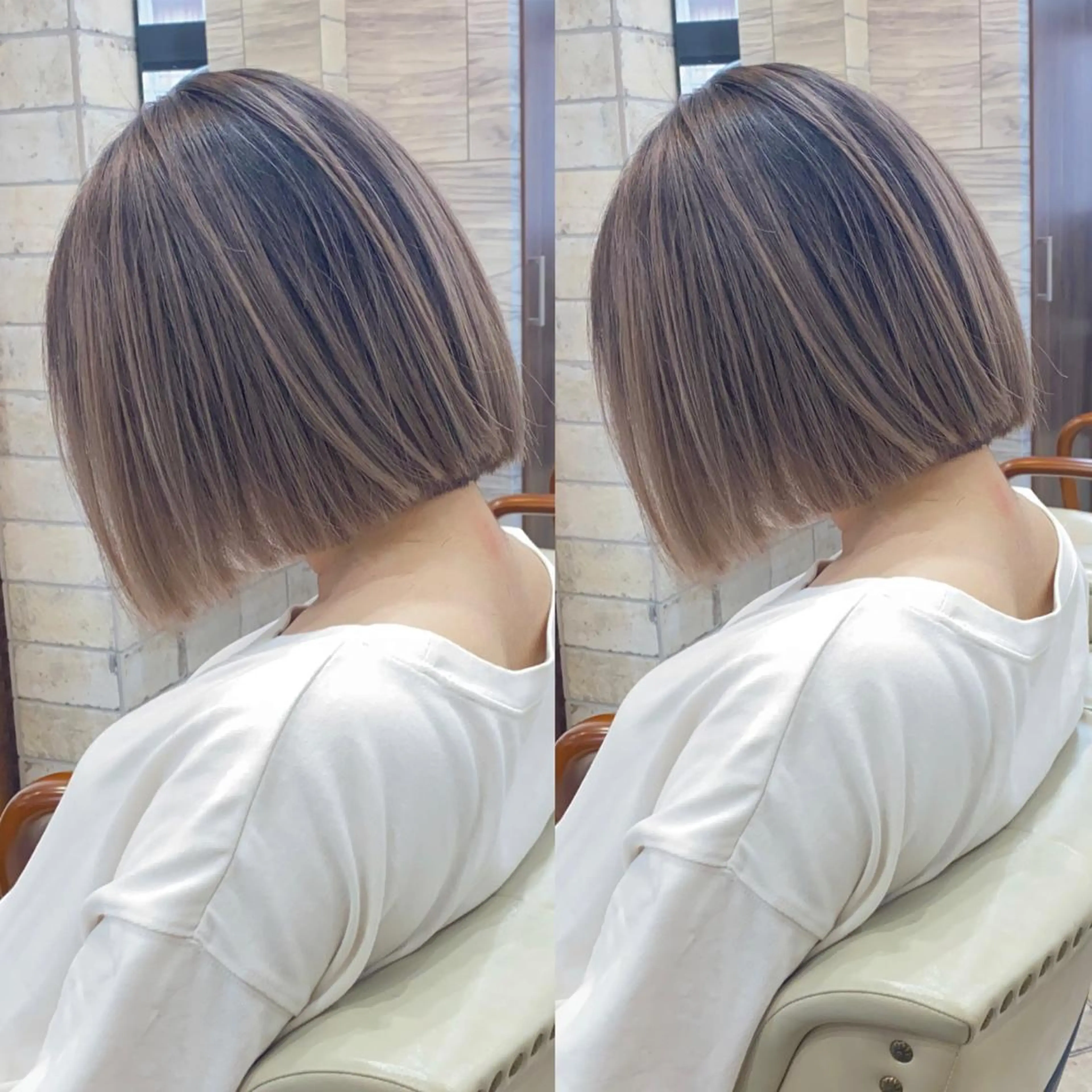 ショート カラー パーマ ヘアアレンジ メンズ キッズ ネイル マツエク・マツパ カット ヘアカラー ハイライト、レイヤー カット/西梅田/中西のヘアスタイル
