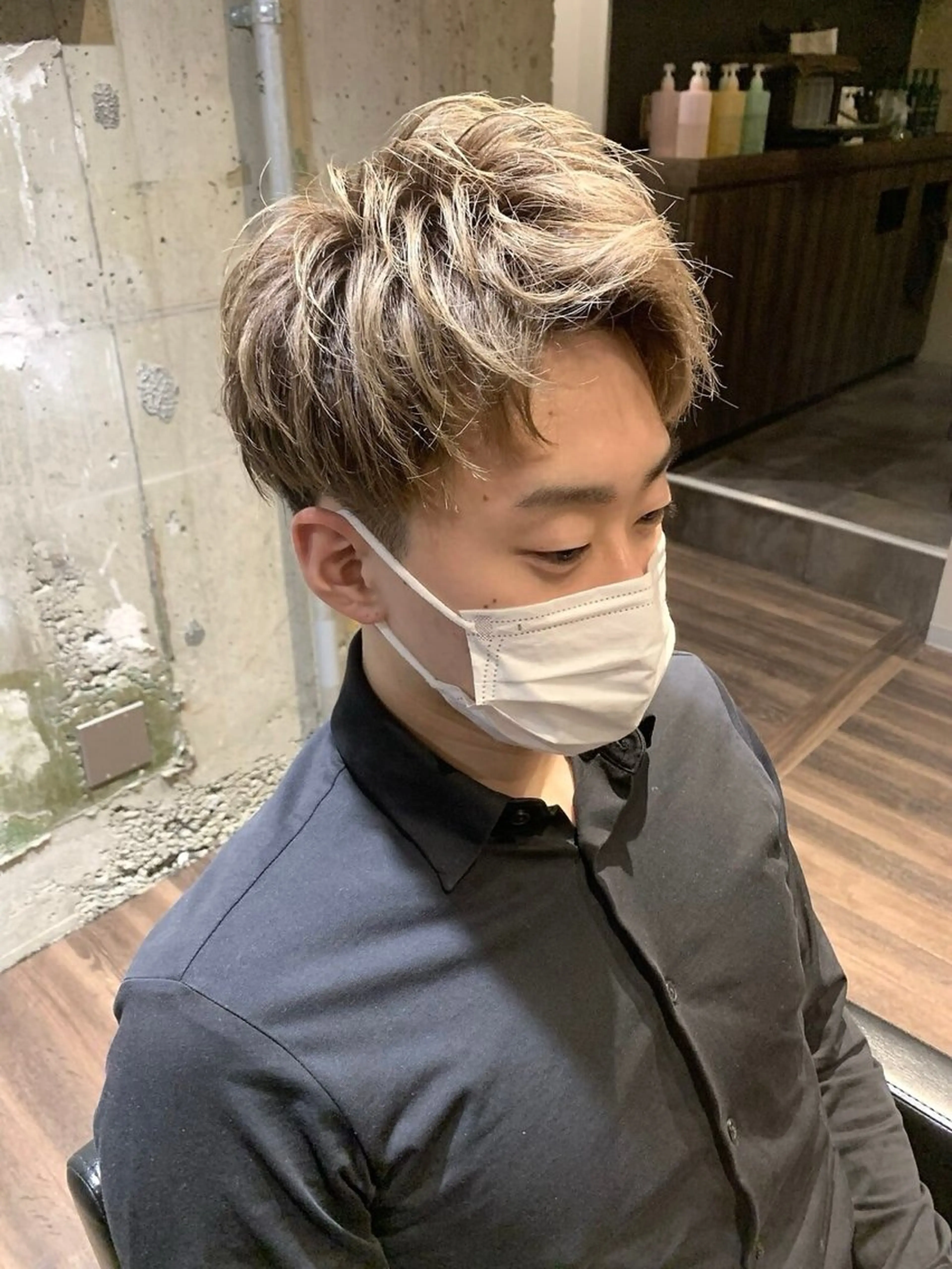 ショート ヘアアレンジ メンズ アップバング ツーブロック 刈り上げ ショートヘア TR付きカット無料✨ ✨いのうえもなみのヘアスタイル