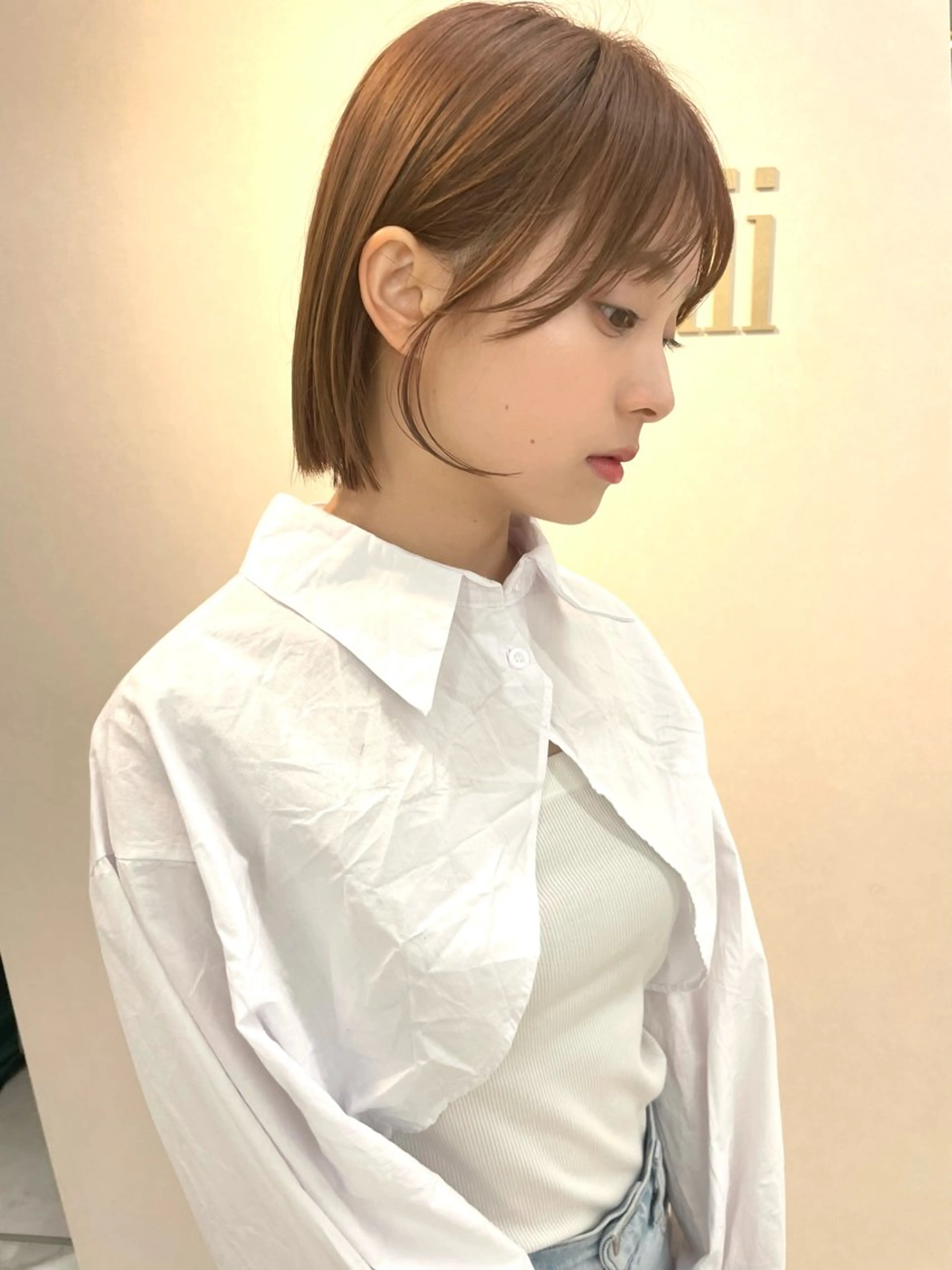 ショート ボブ顔周りカット honokaのヘアスタイル